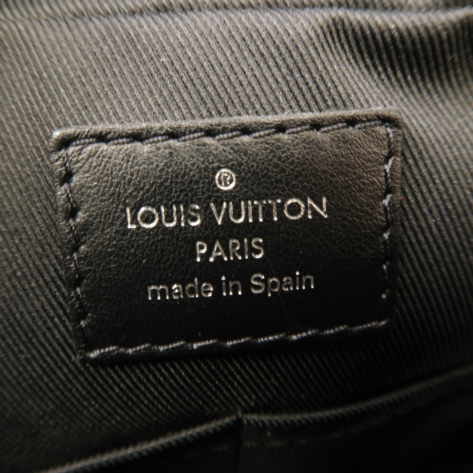 LOUIS VUITTON Damier Graphite Trocadero銀扣肩背袋黑色