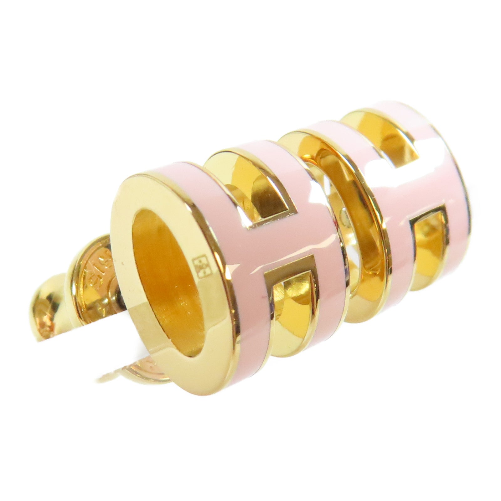 HERMES 金屬Earrings耳環粉紅色/金色