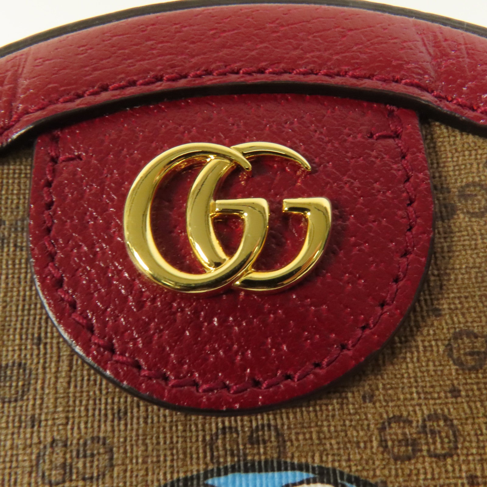 GUCCI 塗層帆布Gucci x Doraemon金扣肩背袋