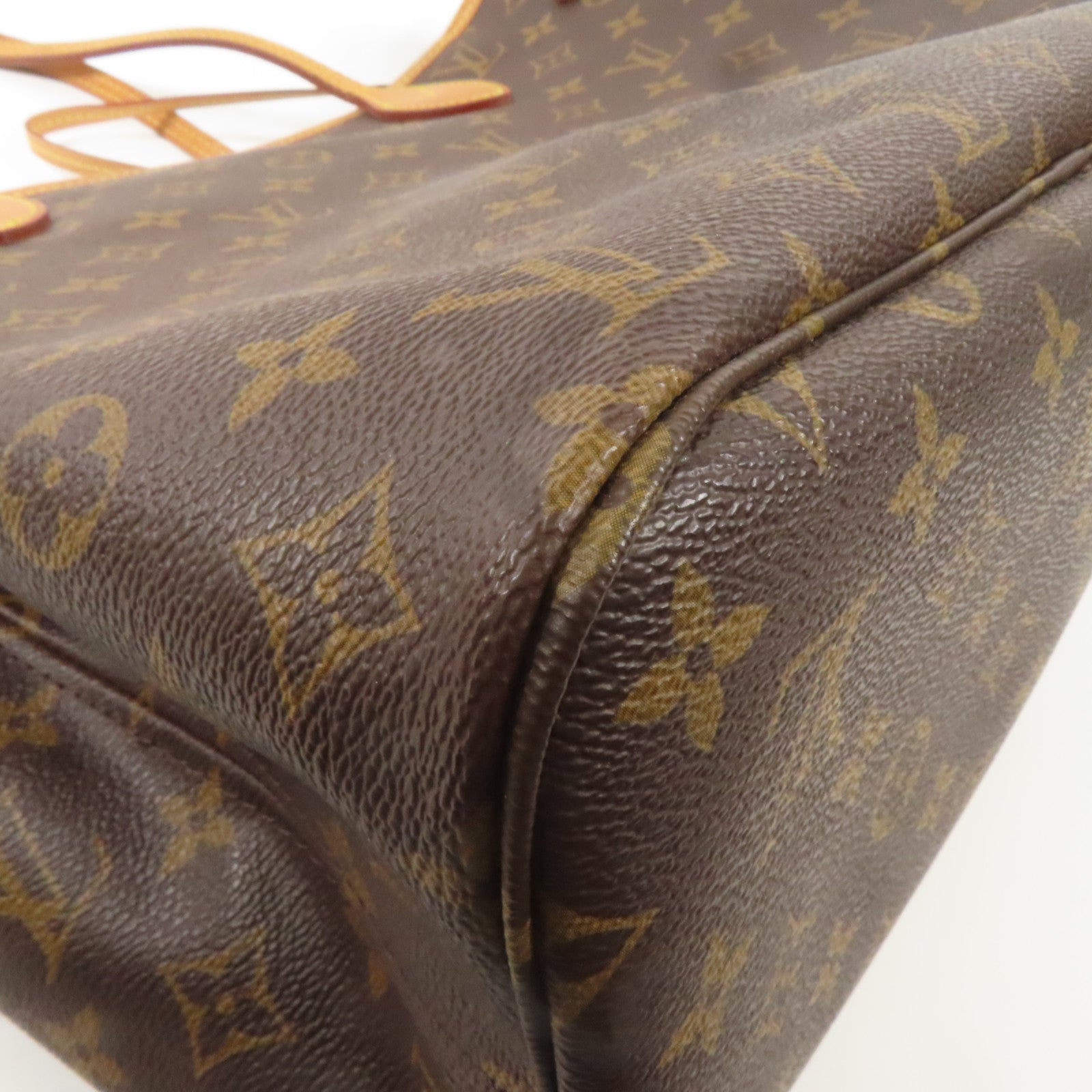 LOUIS VUITTON Monogram Neverfull MM金扣肩背袋手挽袋