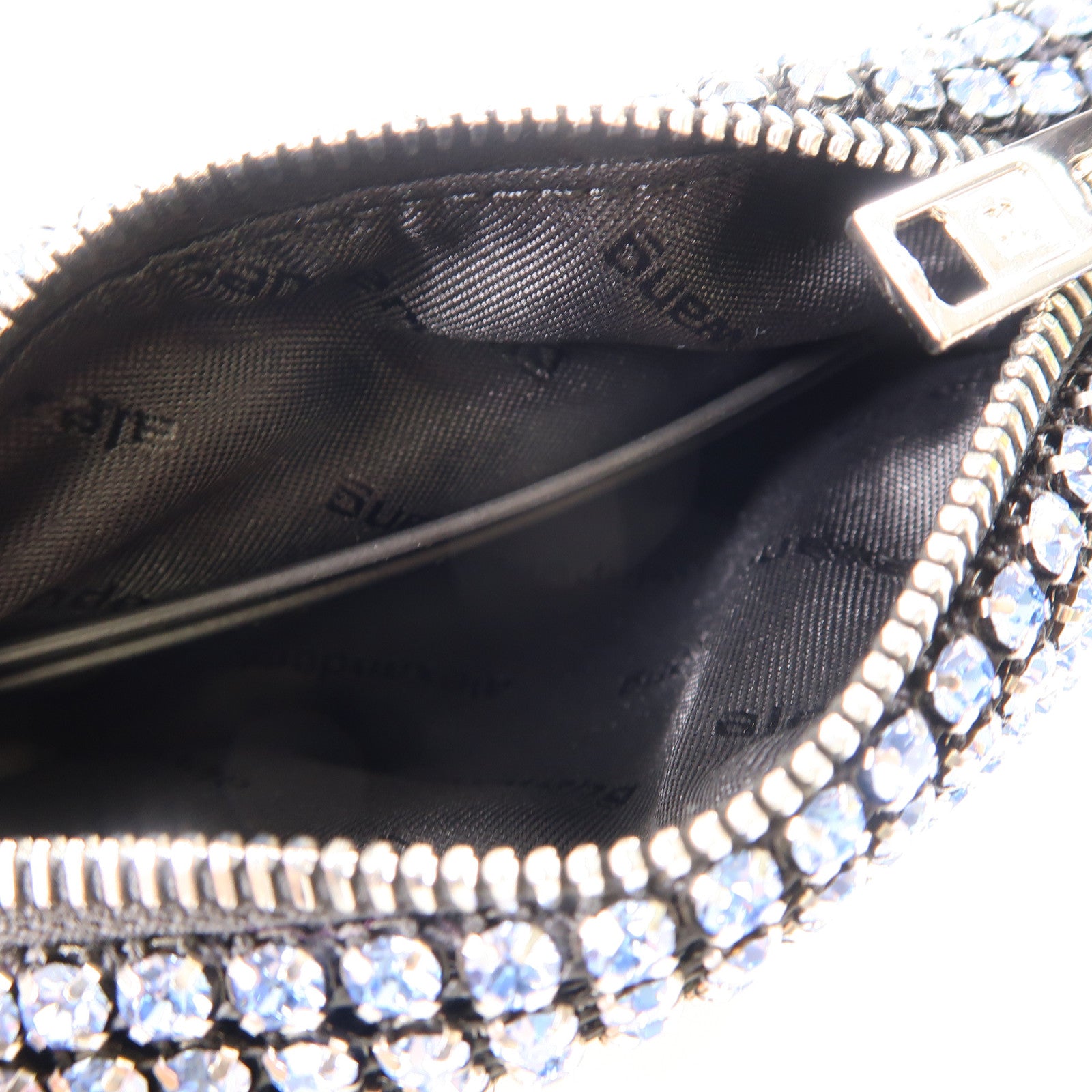 alexanderwang 帆布/水晶Alexander Wang Pouch銀扣手挽袋黑色/藍色