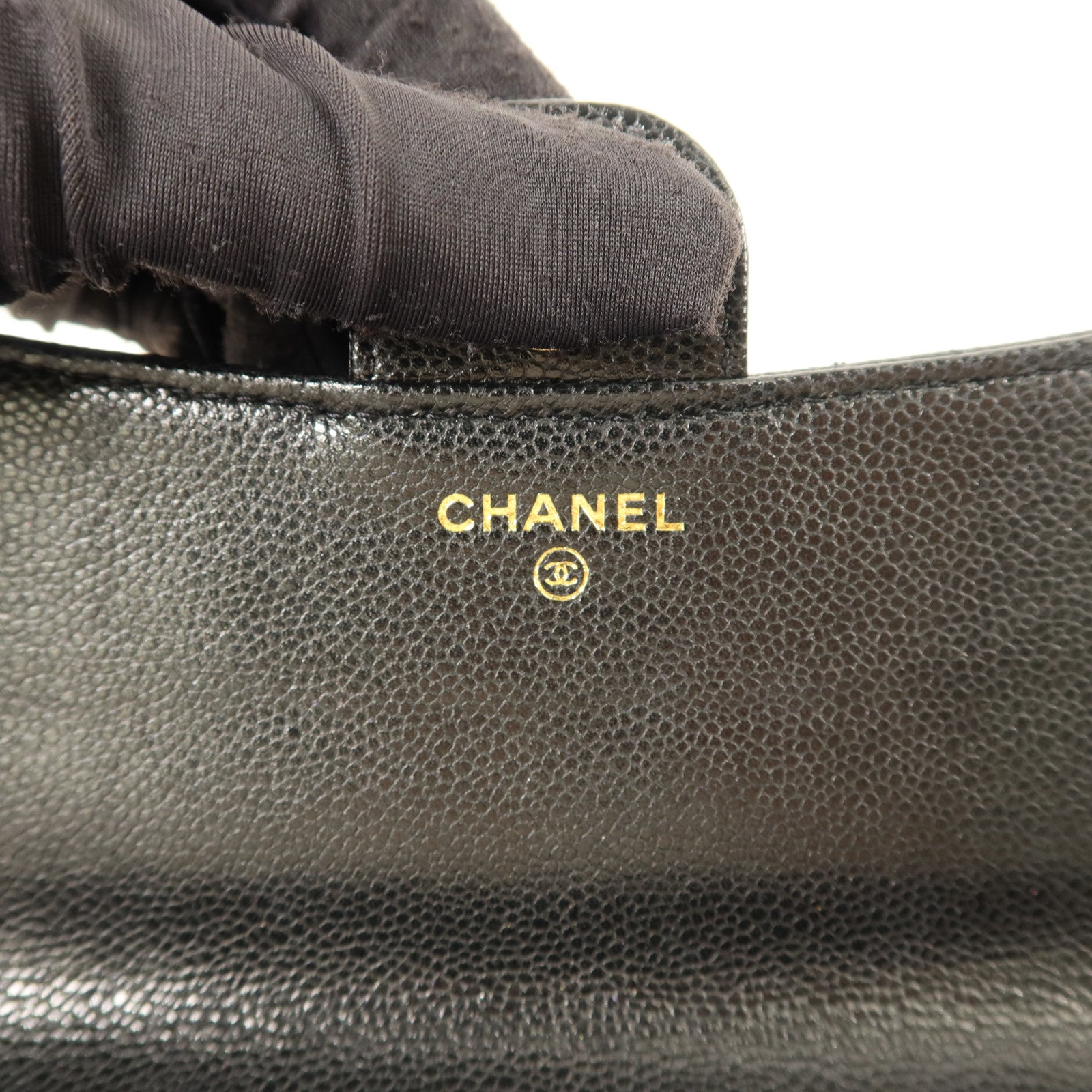 CHANEL 牛皮皮革Phone Case Bag金扣鏈帶肩背袋