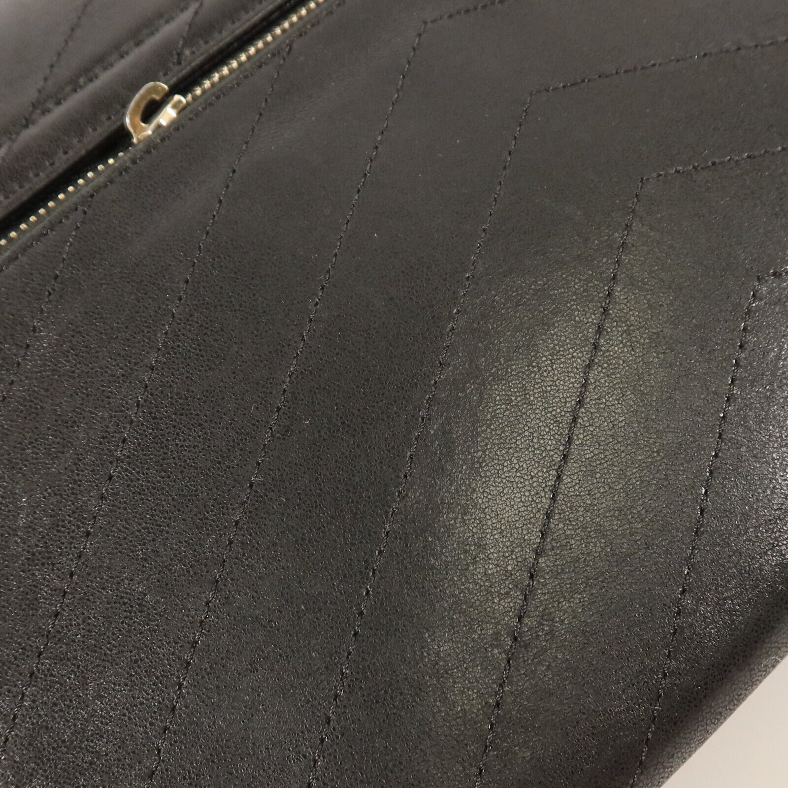 CHANEL 牛皮皮革Chain Shoulder金扣鏈帶肩背袋