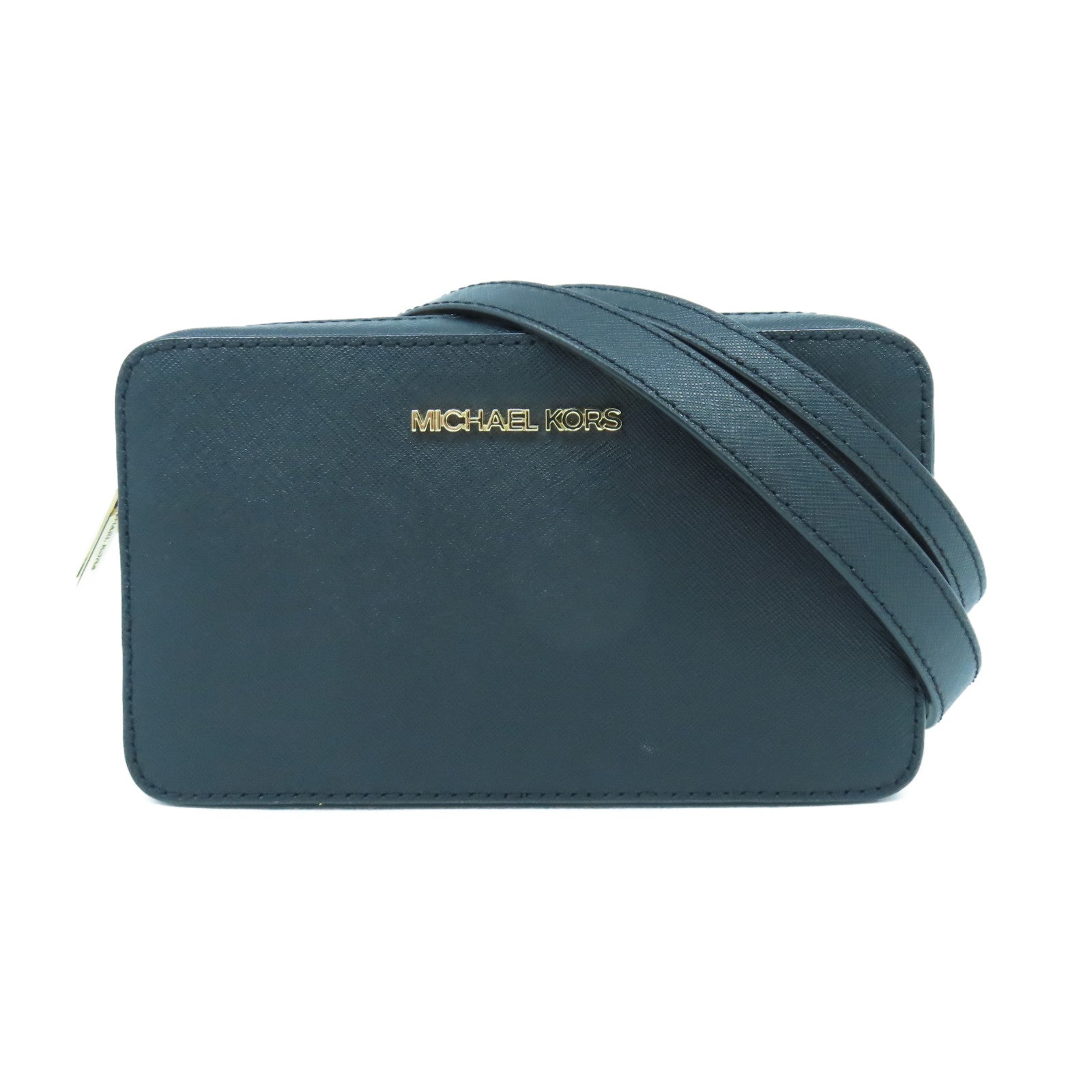 Michael Kors 【激減優惠】牛皮皮革WaistBagShoulderBag金扣腰包/肩背袋黑色