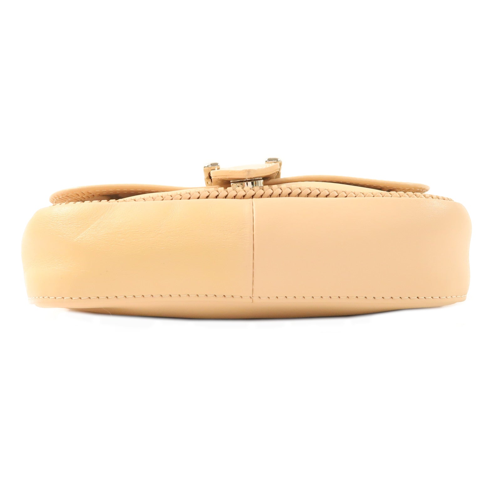 Longchamp 牛皮皮革Chain Shoulder銀扣鏈帶肩背袋
