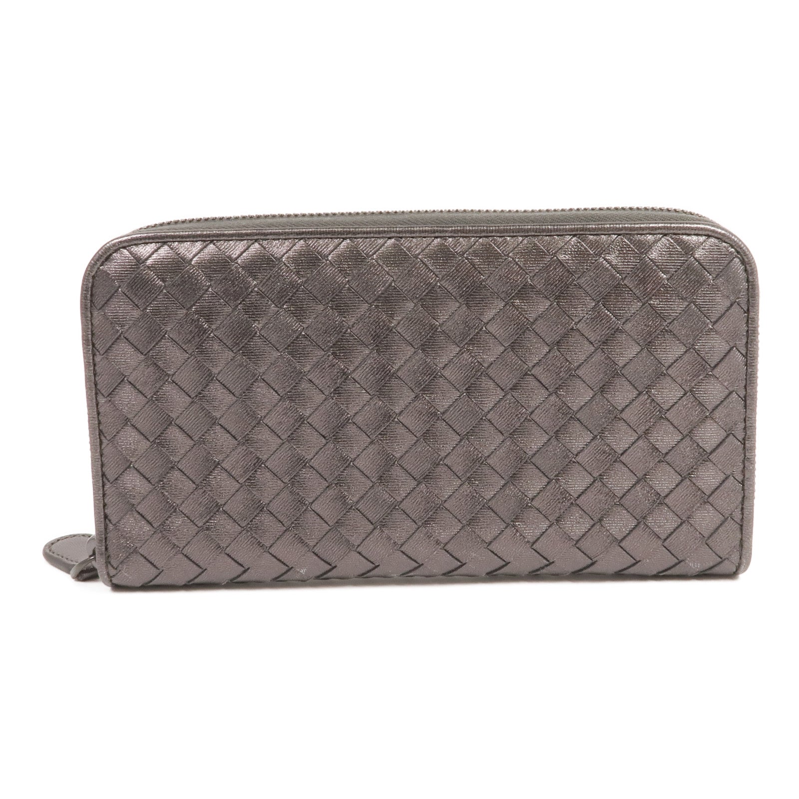 BOTTEGA VENETA 織紋皮革Zipped Long Wallet長錢包
