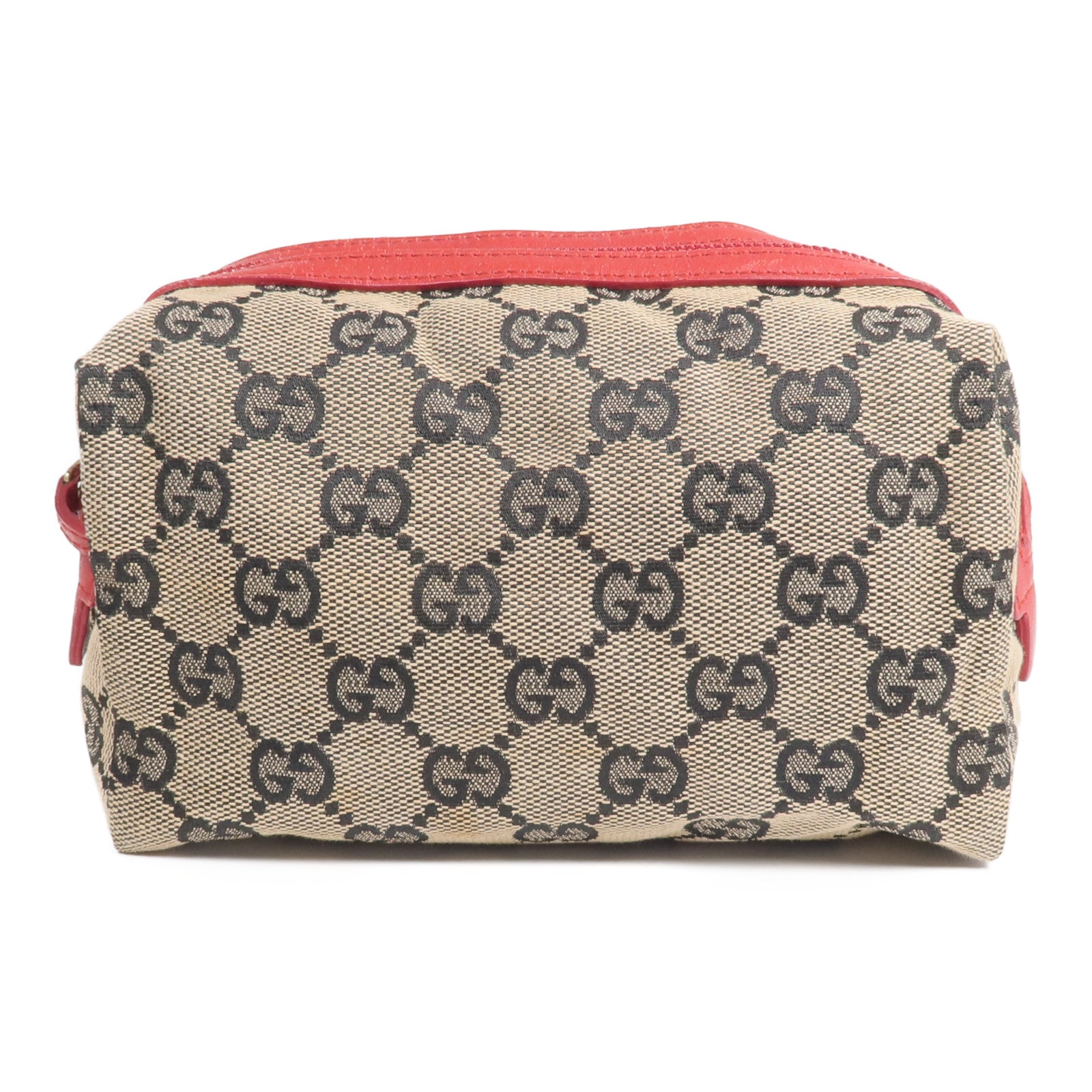 GUCCI 帆布Cosmetic Pouch金扣化妝袋