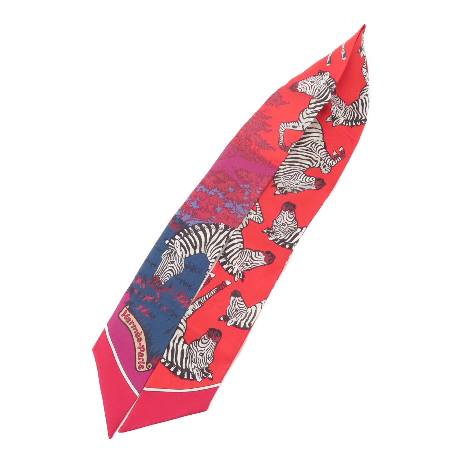HERMES 絲質Twilly絲巾