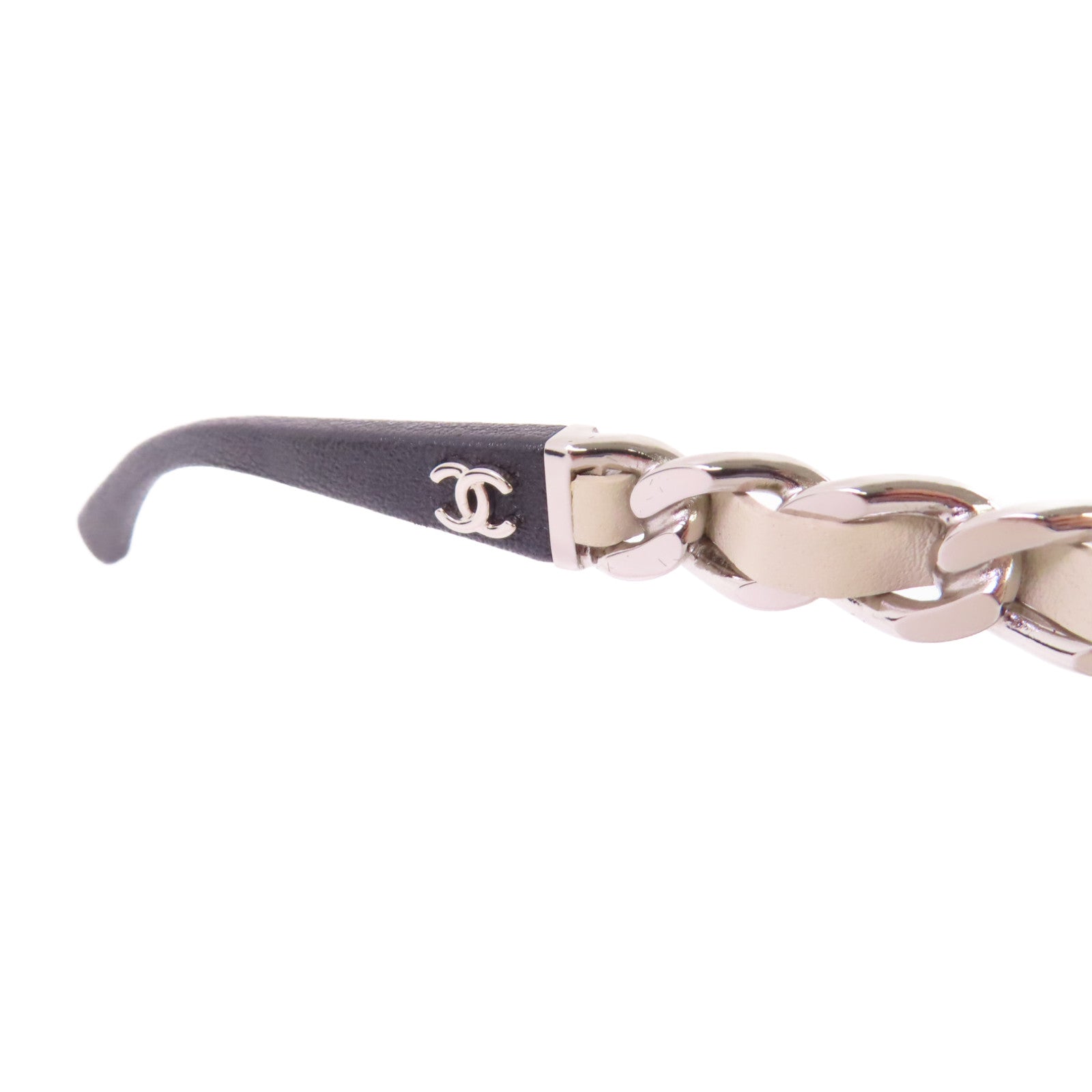 CHANEL PVC/金屬Sunglasses太陽眼鏡黑色