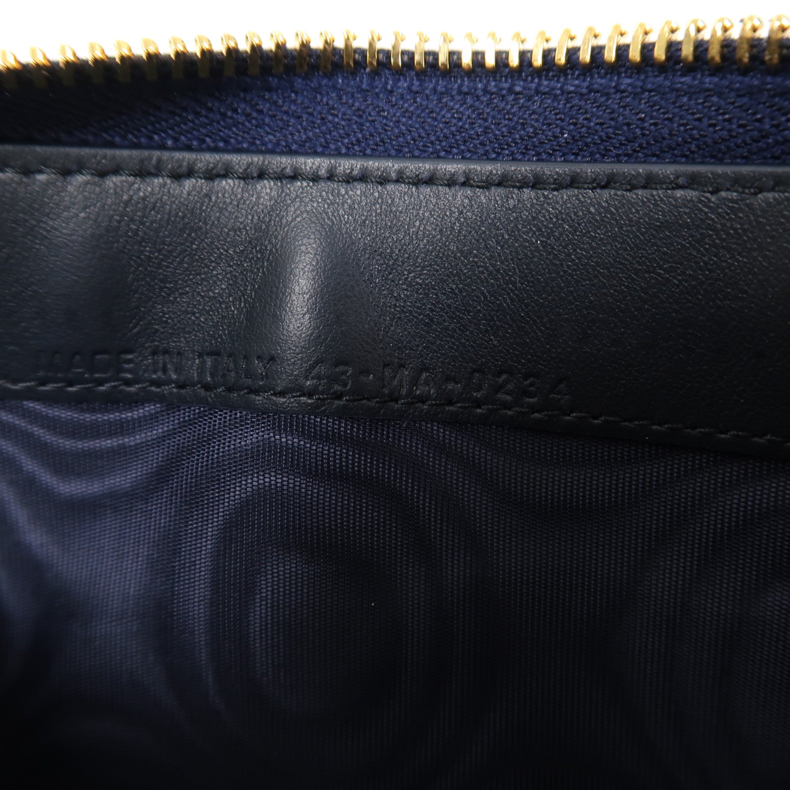 Dior 【激減優惠】帆布Zipper Long Wallet金扣長錢包藍色