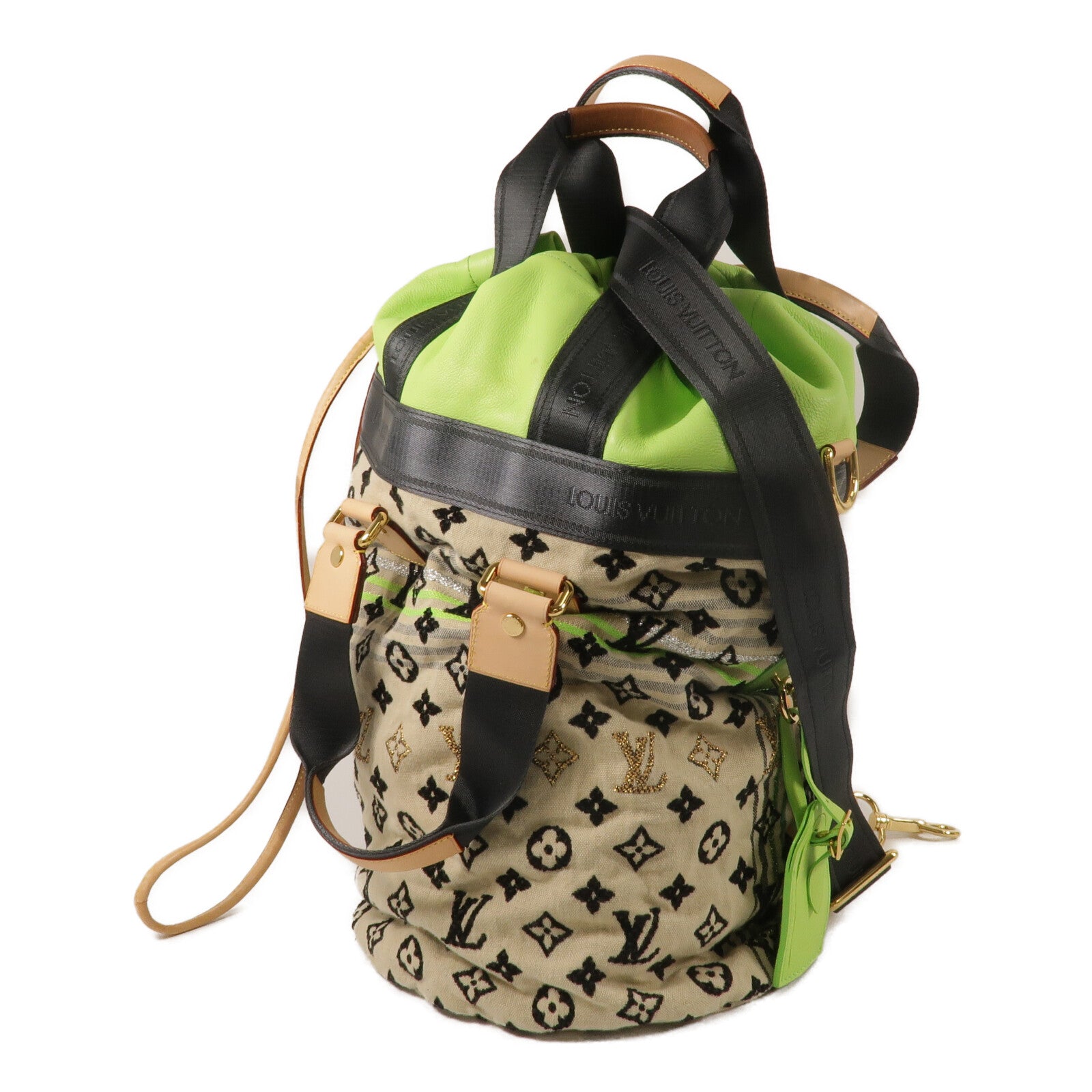 LOUIS VUITTON Monogram Cheche/牛皮皮革Gypsy PM手挽肩背兩用袋