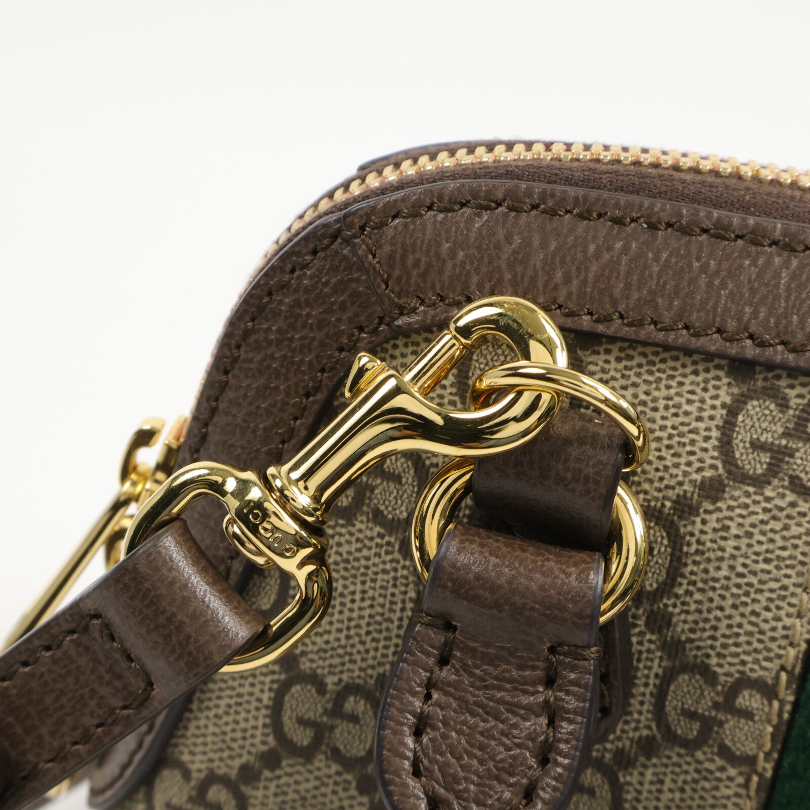 GUCCI 塗層帆布Ophidia GG Mini Top Handle手挽肩背兩用袋