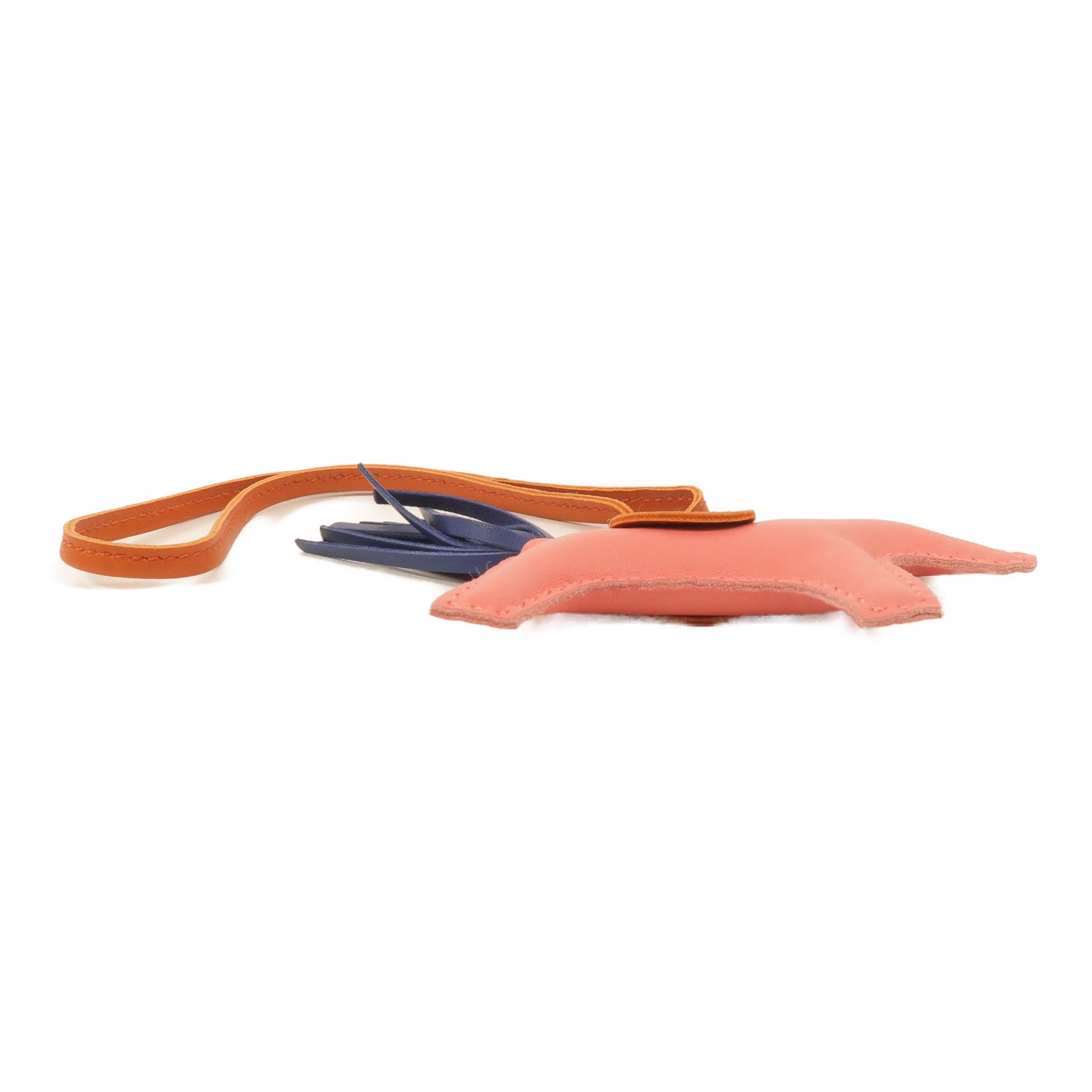 HERMES Milo皮革Rodeo PM掛飾Rose Azalee/Bleu de Malte/Cornaline