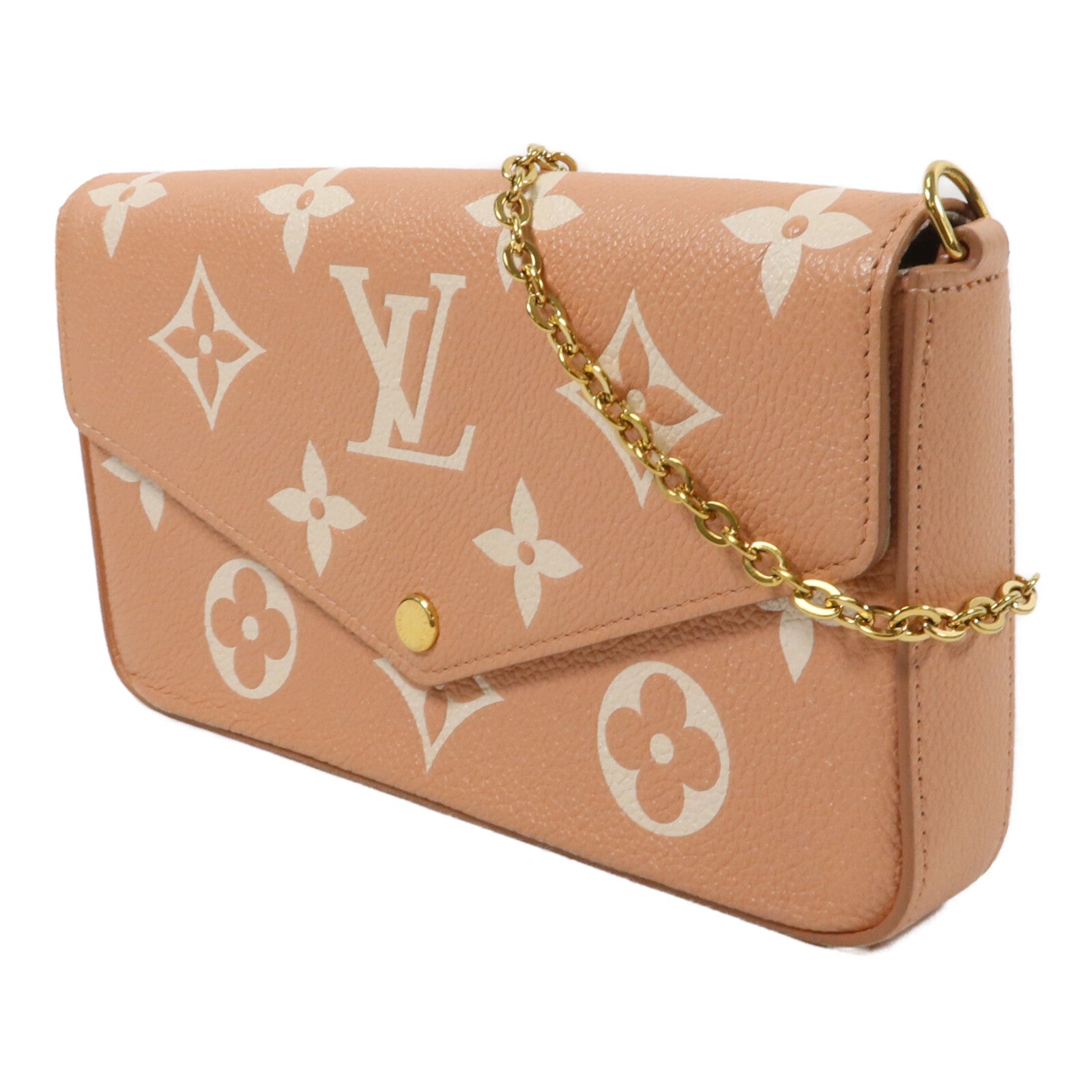 LOUIS VUITTON Monogram Empreinte Pochette Felicie鏈帶肩背袋