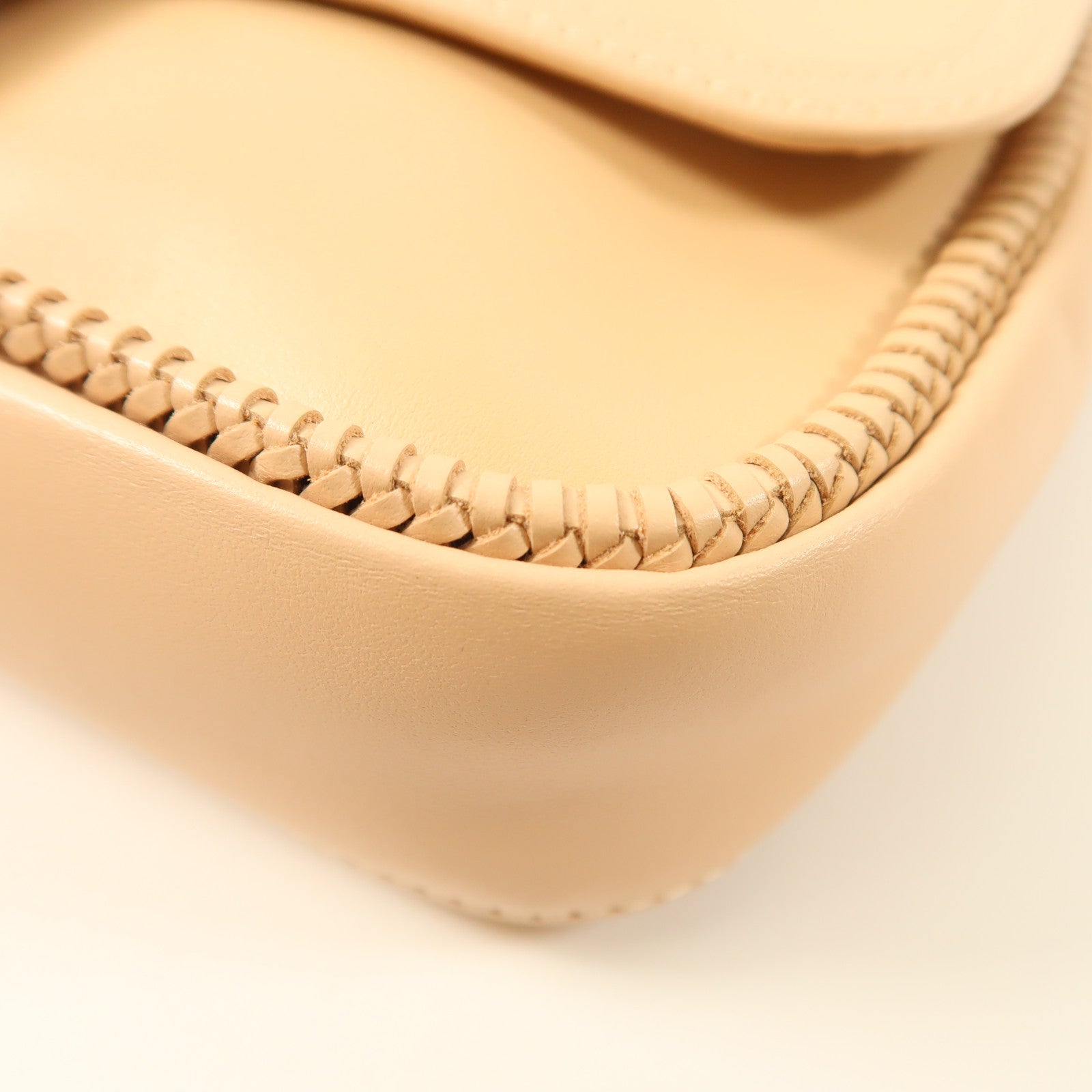 Longchamp 牛皮皮革Chain Shoulder銀扣鏈帶肩背袋