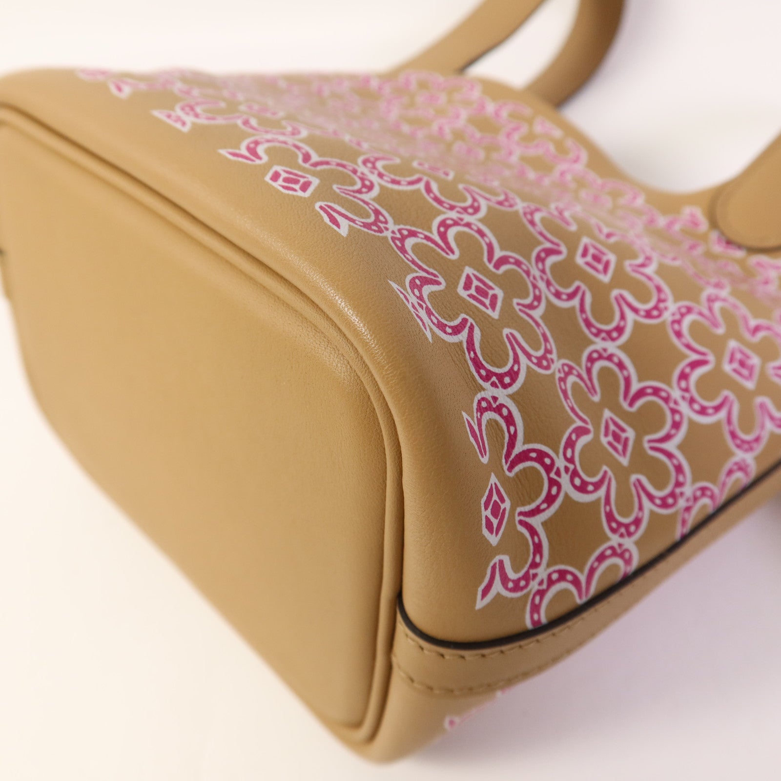 HERMES Swift皮革Picotin Lucky Daisy銀扣手挽袋Chai