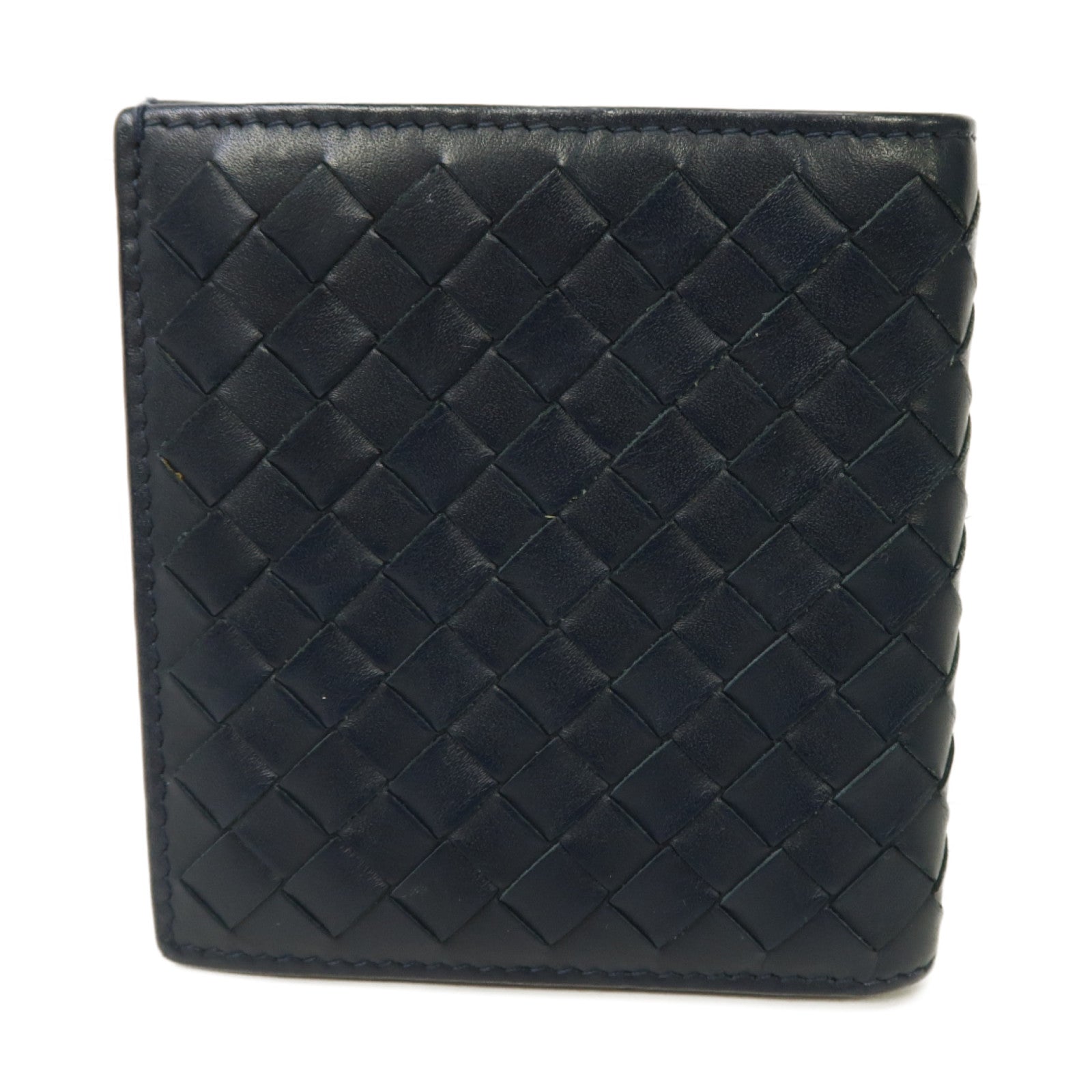 BOTTEGA VENETA 織紋皮革Wallet錢包深藍色