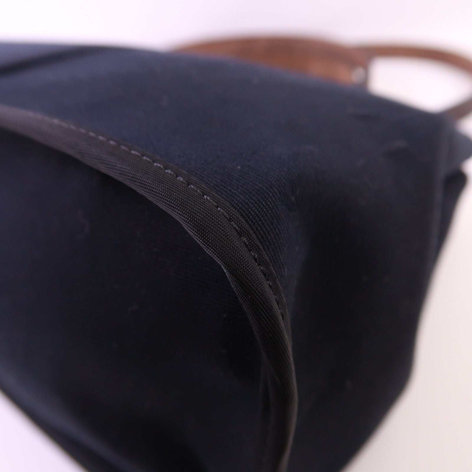 HERMES 帆布Cabag銀扣手挽肩背兩用袋