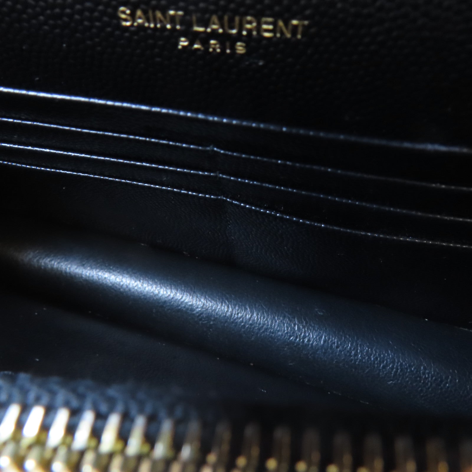 SAINT LAURENT 牛皮皮革Chain Shoulder Bag金扣鏈帶肩背袋黑色
