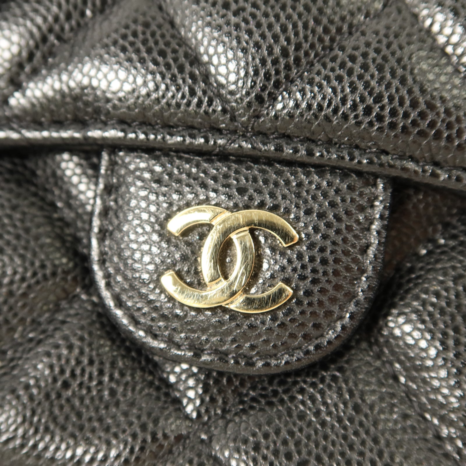 CHANEL 牛皮皮革Phone Case Bag金扣鏈帶肩背袋