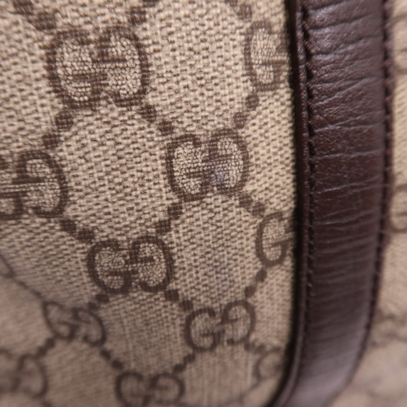 GUCCI 塗層帆布Tote銀扣肩背袋