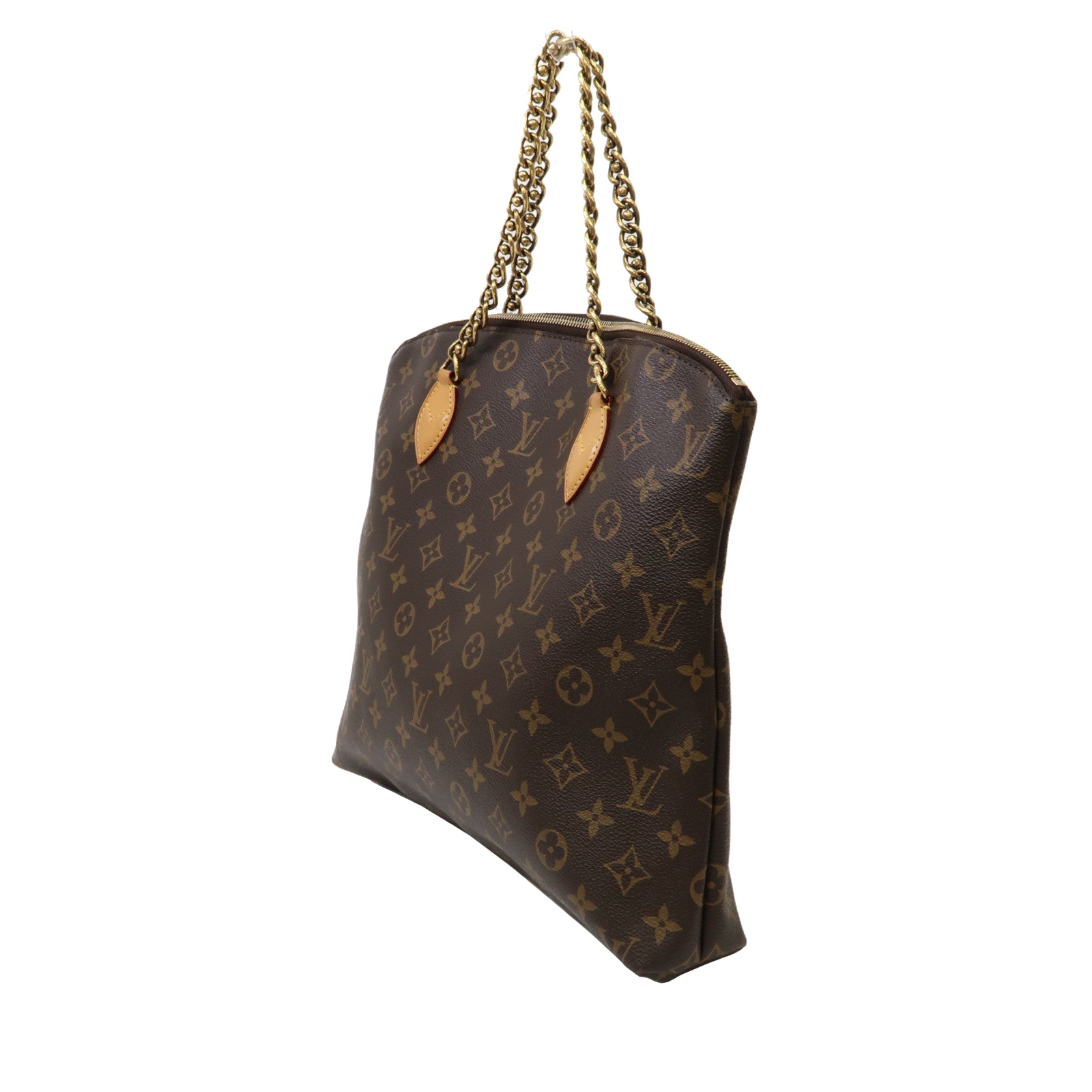 LOUIS VUITTON 【激減優惠】Monogram Lockit Chain金扣手挽袋啡色