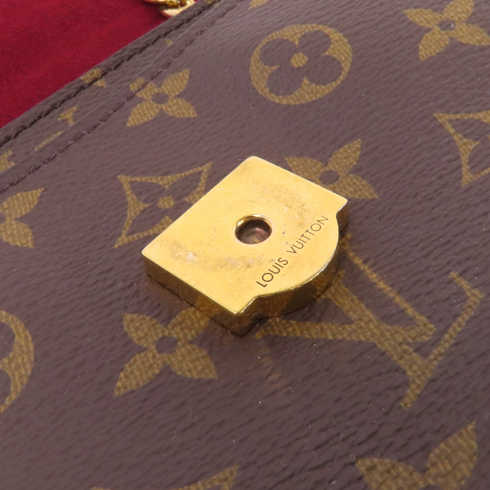 LOUIS VUITTON Monogram Passy銀扣鏈帶肩背袋