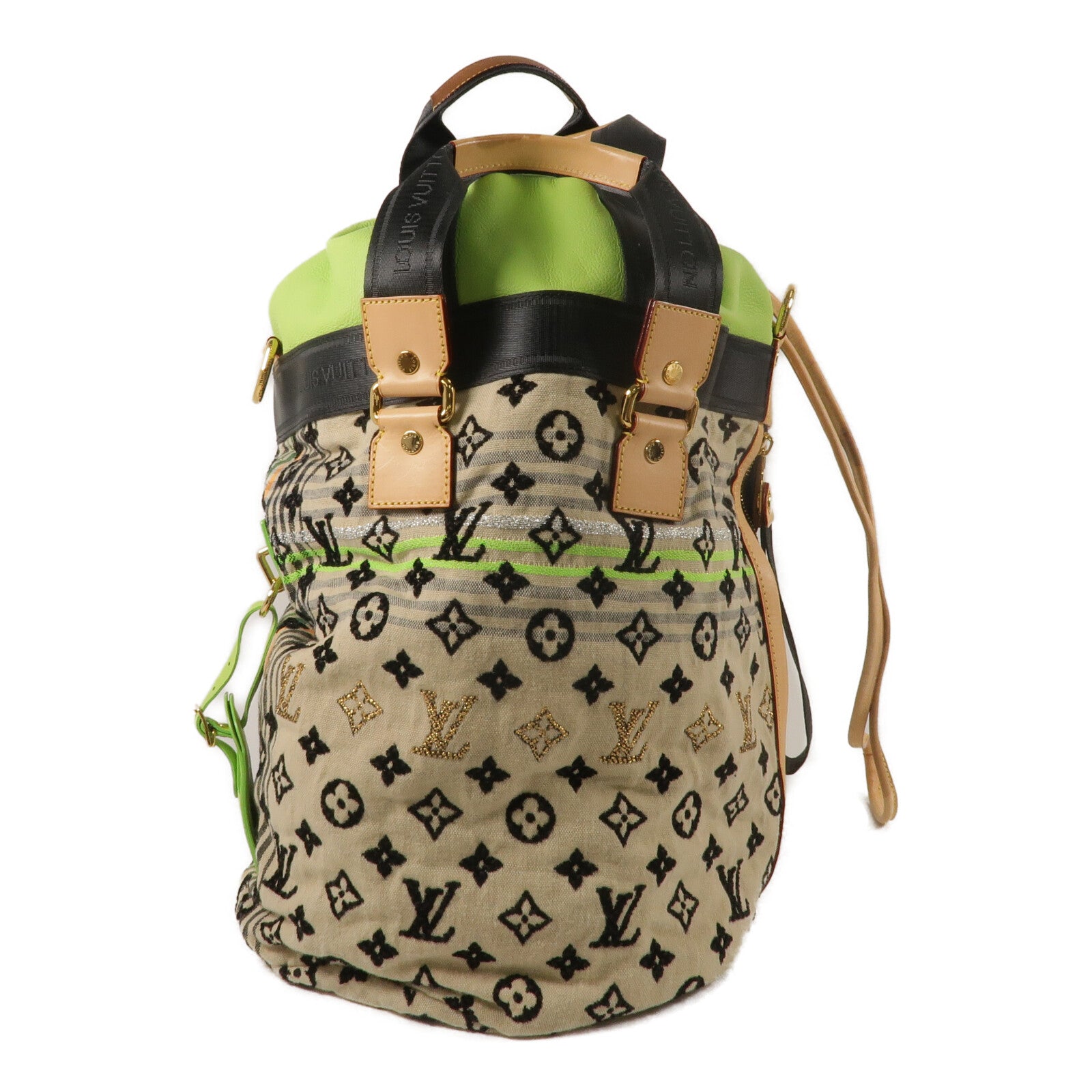 LOUIS VUITTON Monogram Cheche/牛皮皮革Gypsy PM手挽肩背兩用袋