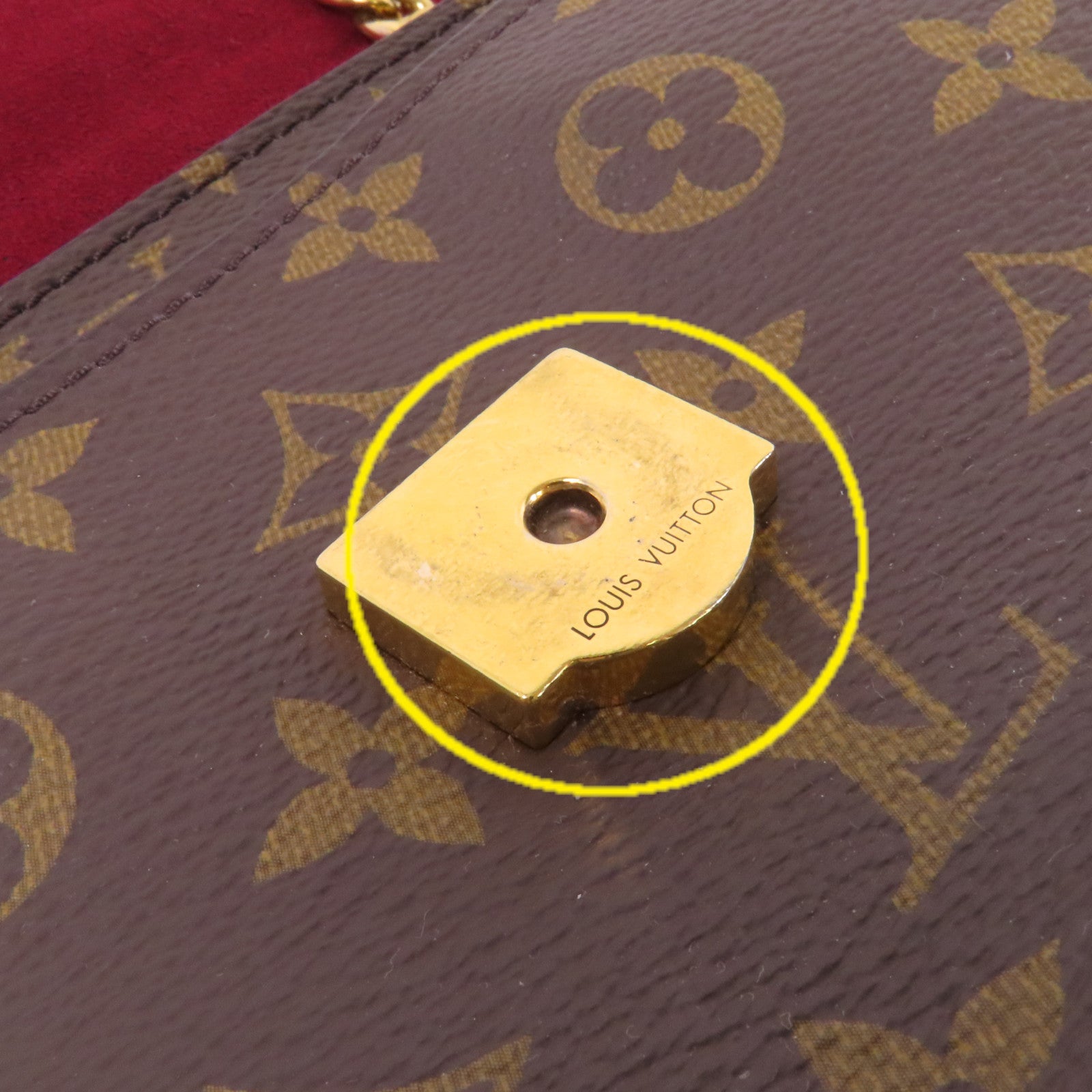 LOUIS VUITTON Monogram Passy銀扣鏈帶肩背袋