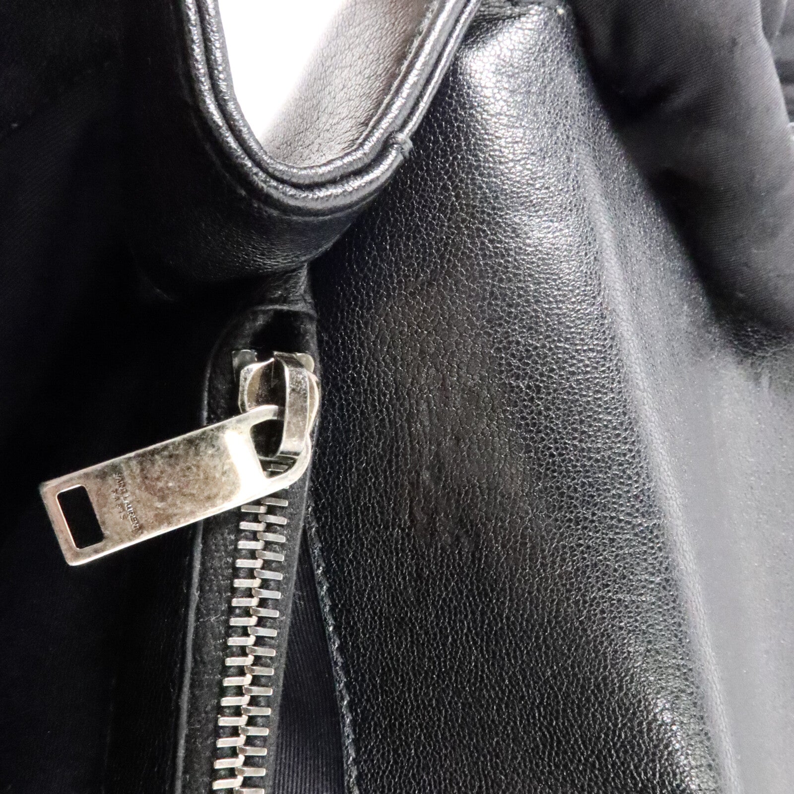 SAINT LAURENT 牛皮皮革College Large鏈帶手挽肩背兩用袋