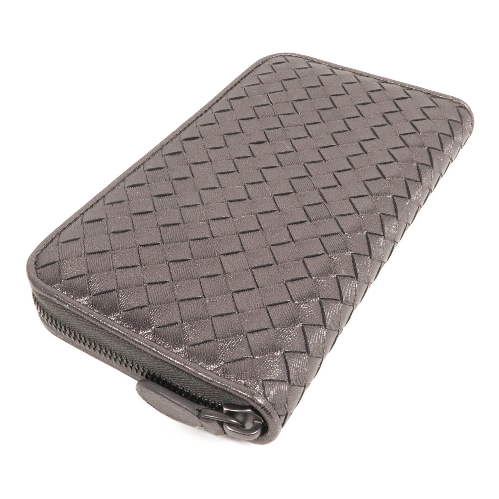 BOTTEGA VENETA 織紋皮革Zipped Long Wallet長錢包