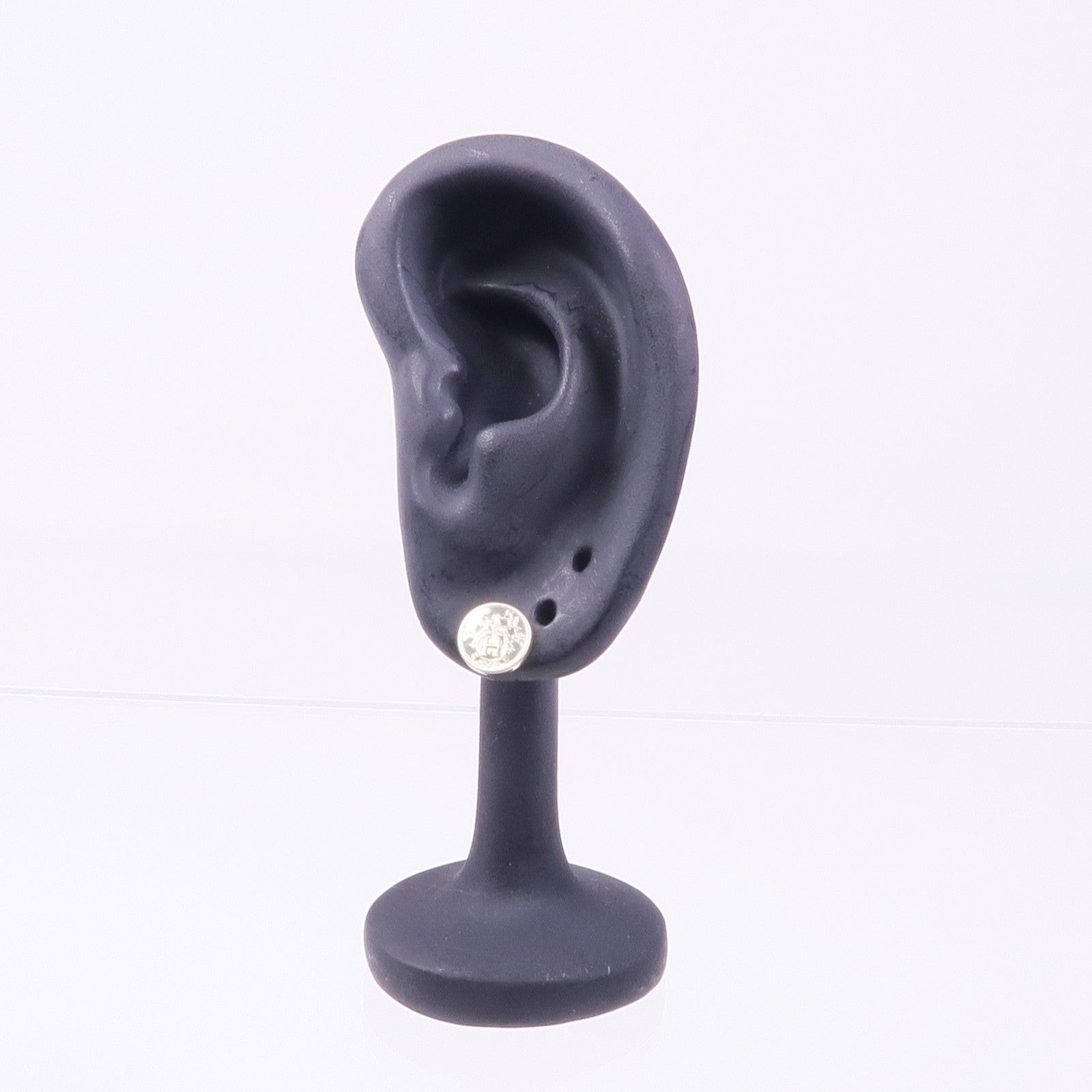 HERMES 925純銀Ex-Libris耳環