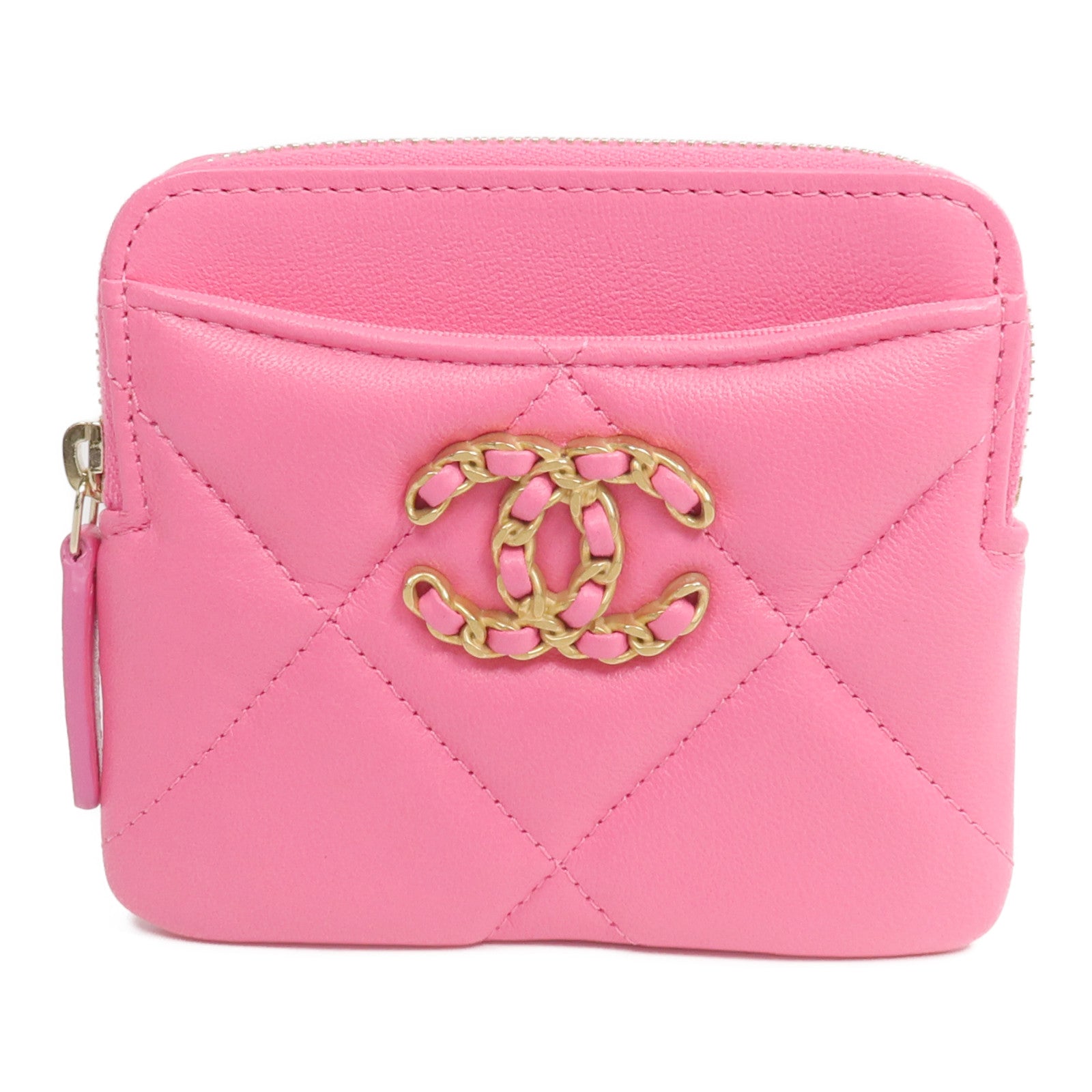 CHANEL 羊皮皮革Card Case金扣卡片套