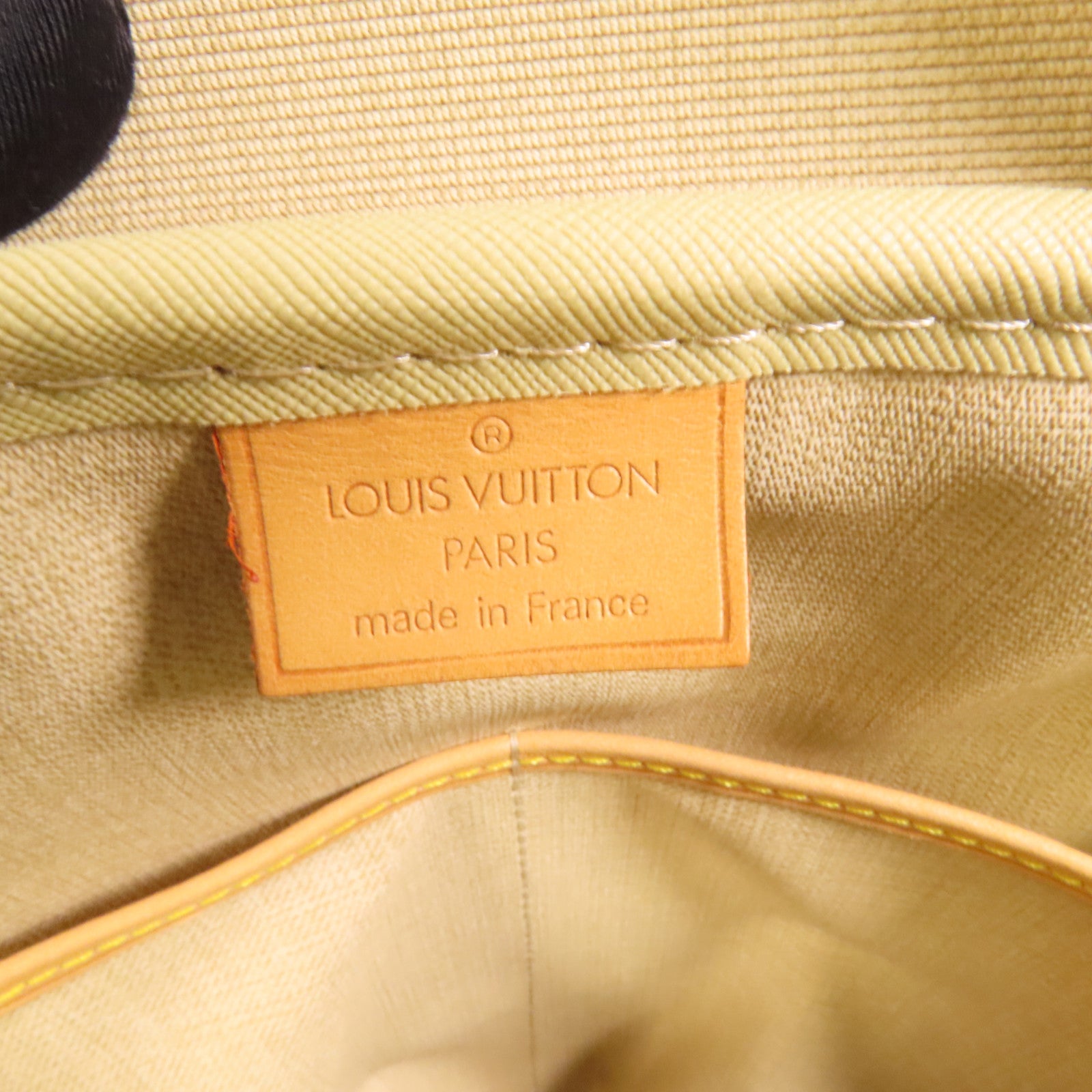 LOUIS VUITTON Monogram Deauville GM金扣手挽袋