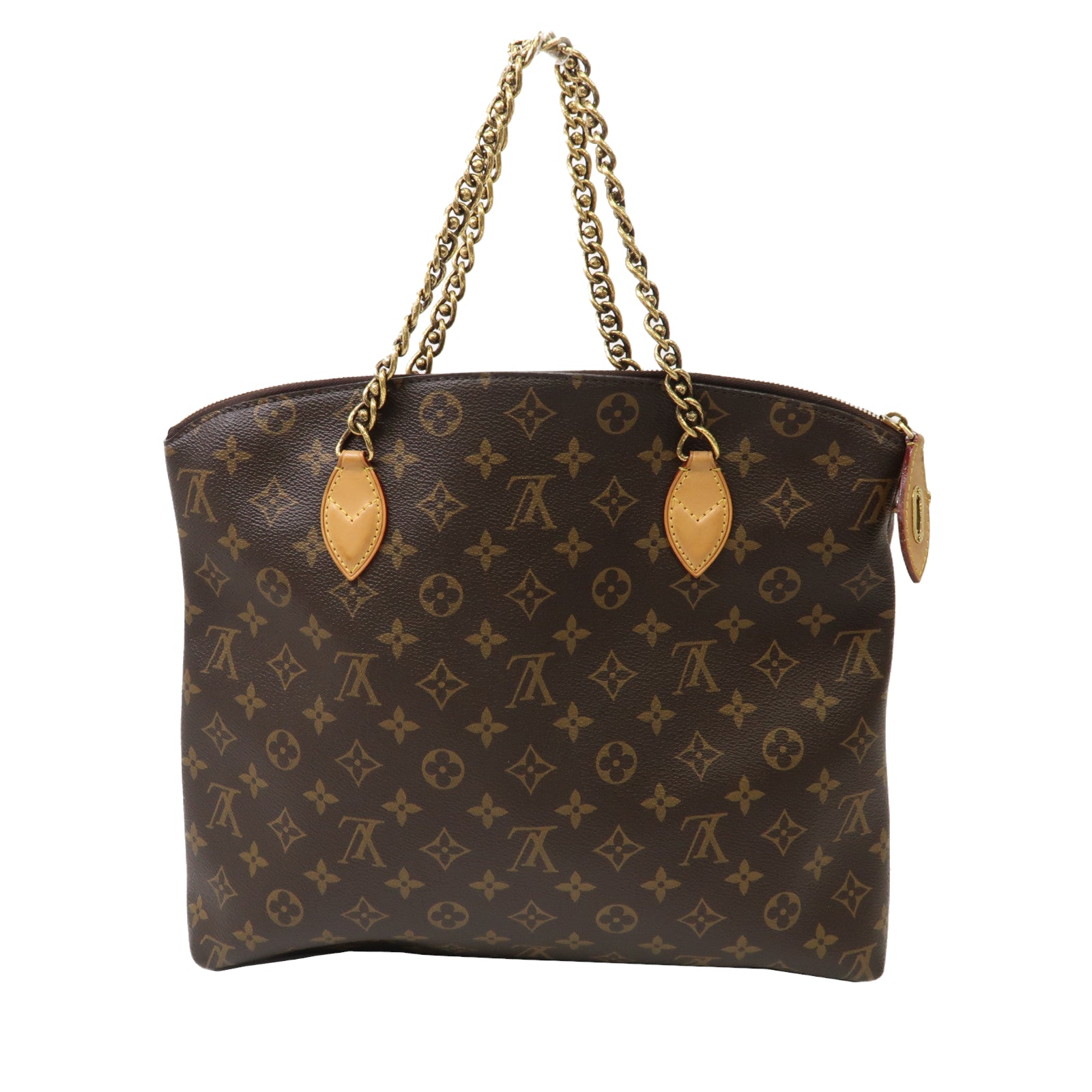 LOUIS VUITTON 【激減優惠】Monogram Lockit Chain金扣手挽袋啡色