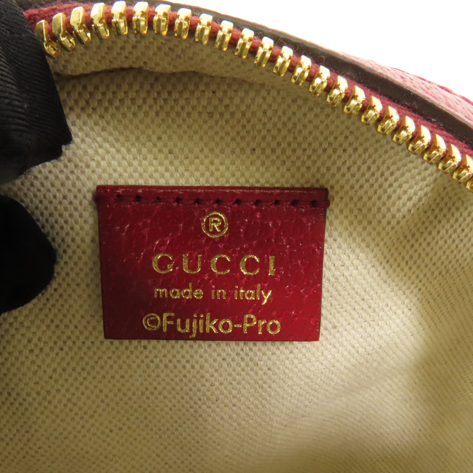 GUCCI 塗層帆布Gucci x Doraemon金扣肩背袋