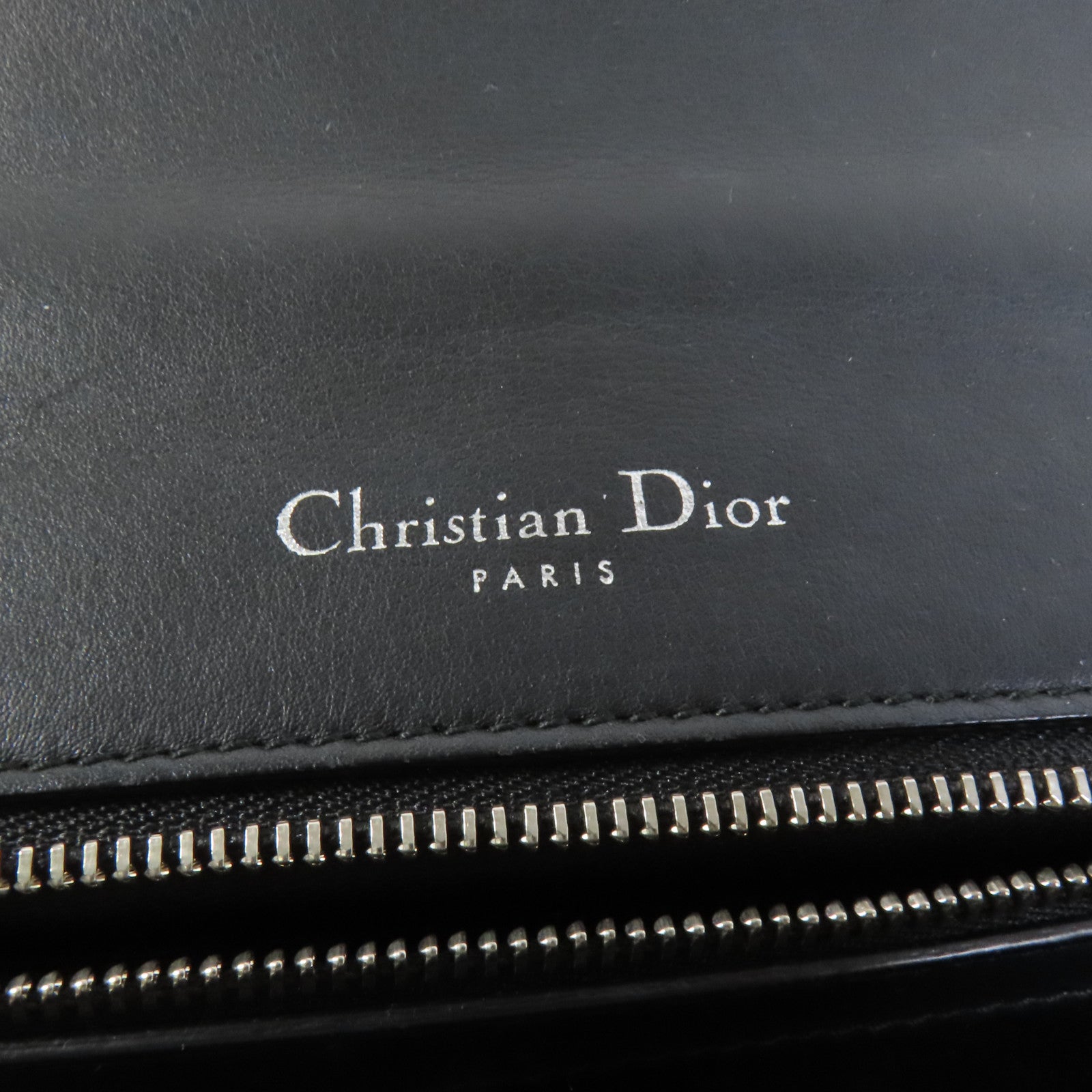 Dior 牛皮皮革Chain Shoulder銀扣鏈帶肩背袋