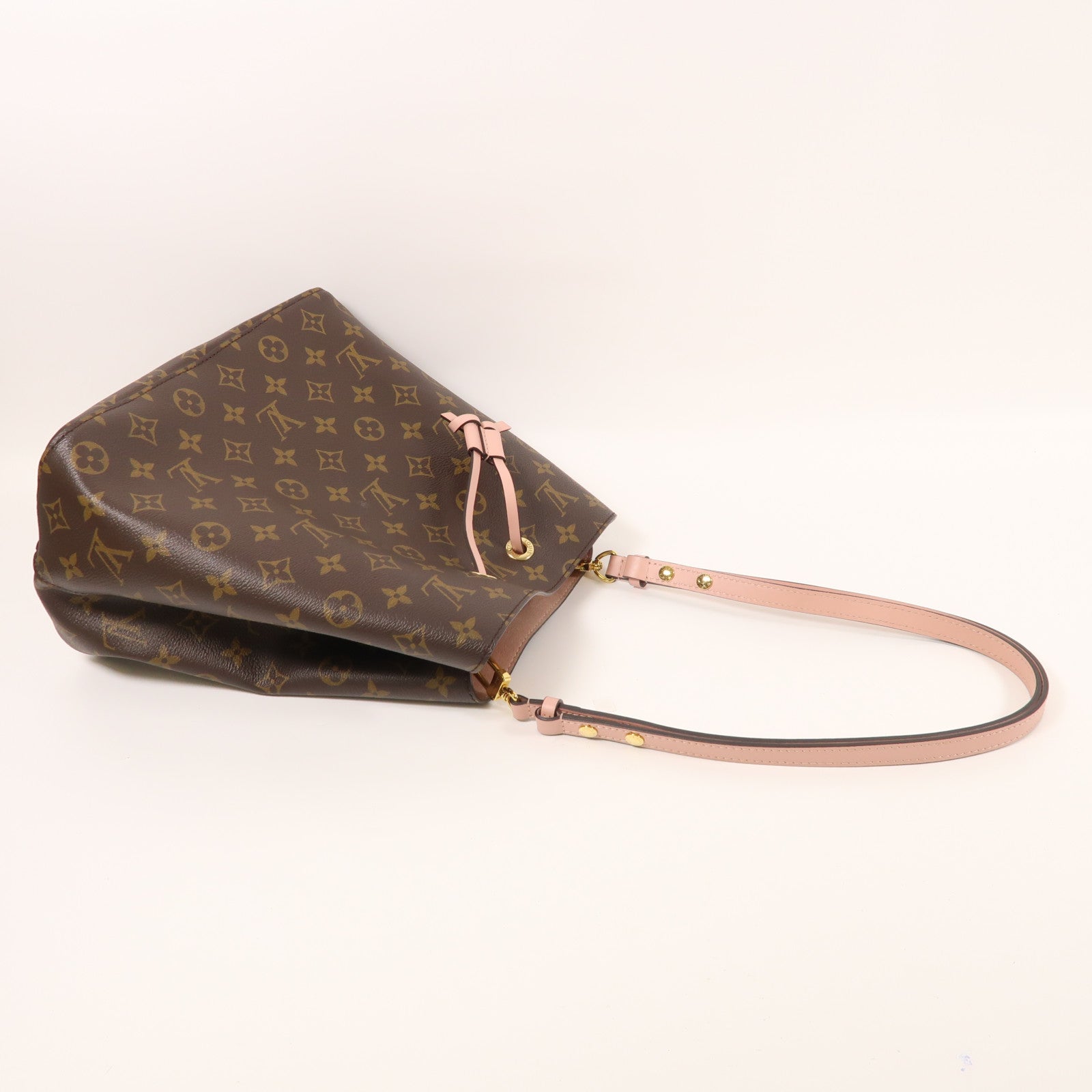 LOUIS VUITTON LV GHW Neo Noe 2way Shoulder Bag M44022 Monogram Brown Pink