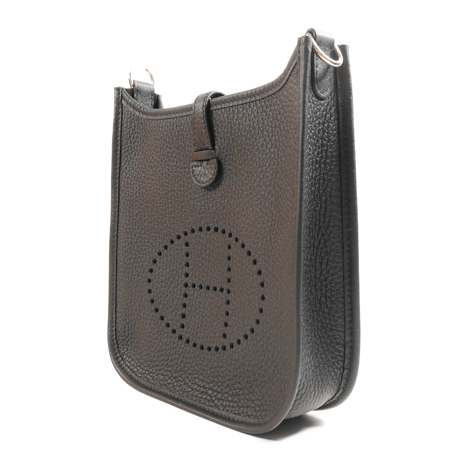 HERMES Clemence皮革Evelyne TPM銀扣肩背袋