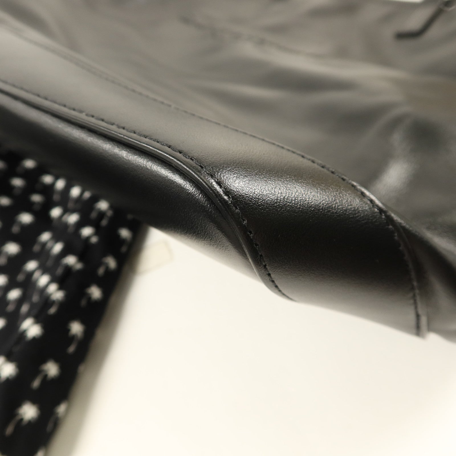 SAINT LAURENT 牛皮皮革/帆布Teddy Drawstring Tote Bag手挽袋