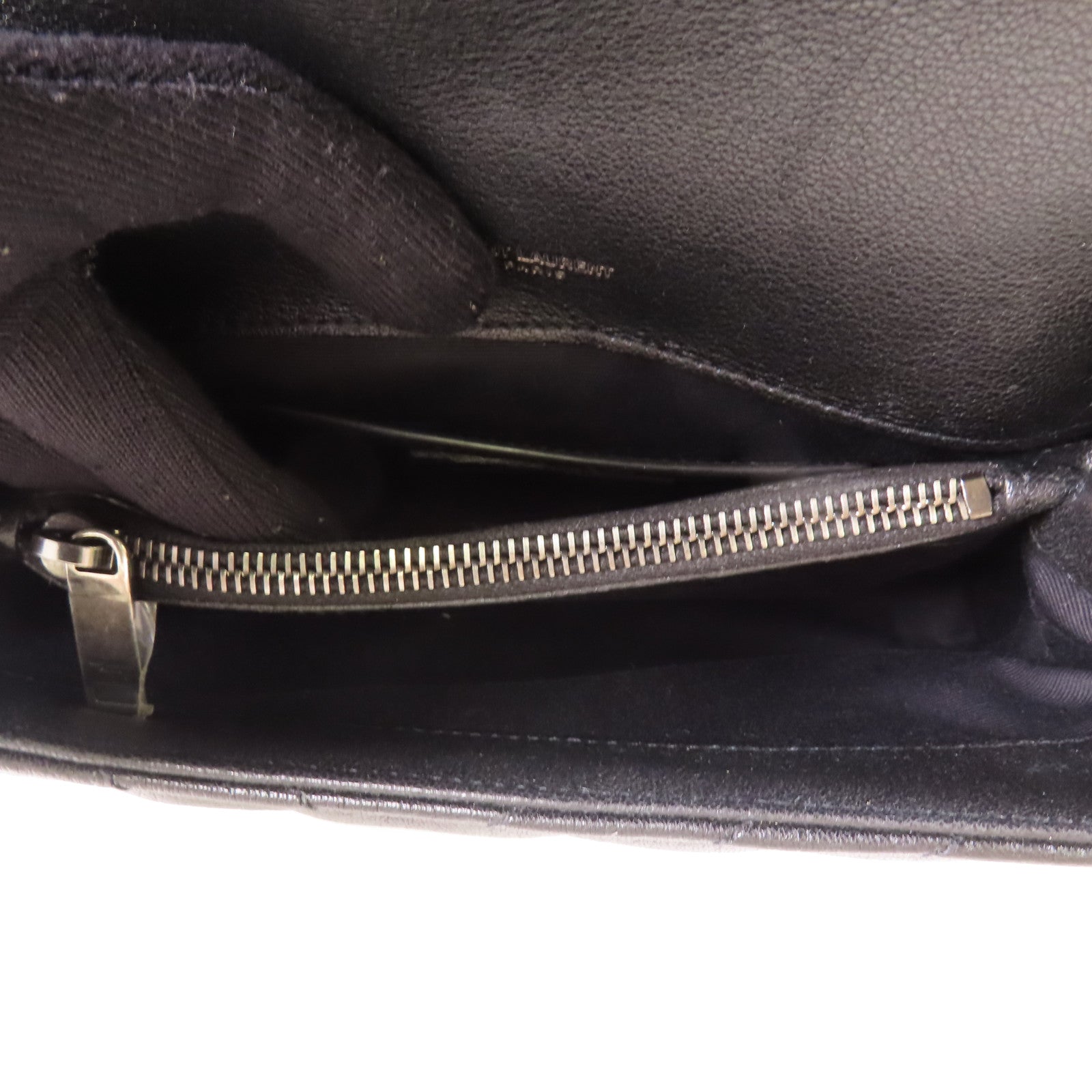 SAINT LAURENT 皮革College Medium鏈帶手挽肩背兩用袋