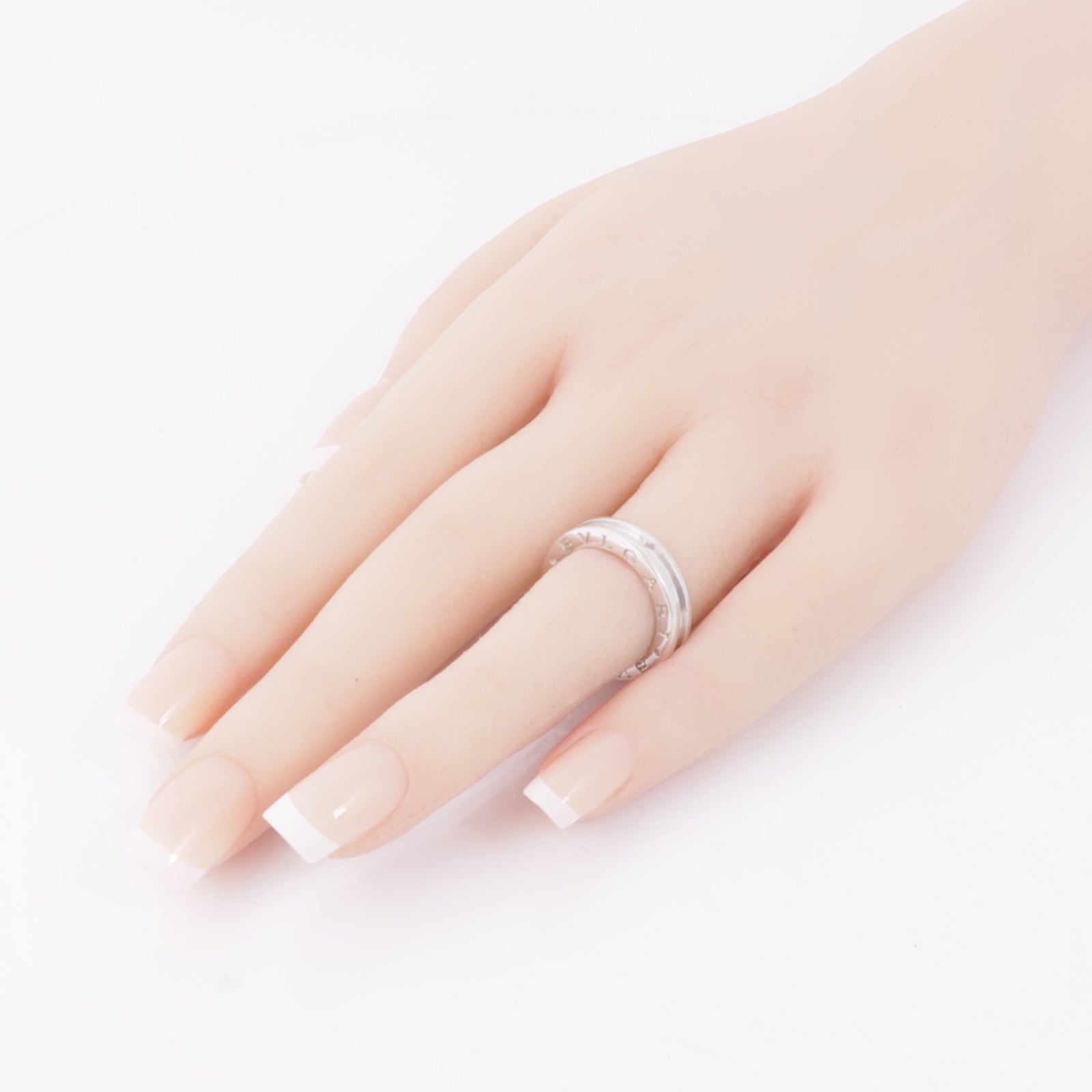 BVLGARI 18K白金B-zero1 Ring戒指BLV#50/US#5.25