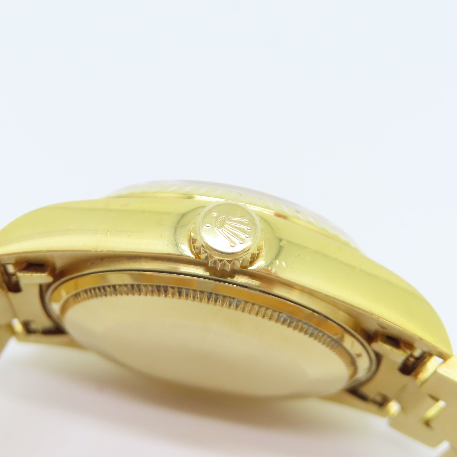 ROLEX Day-Date 36 18K黃金/鑽石自動機芯手錶金色