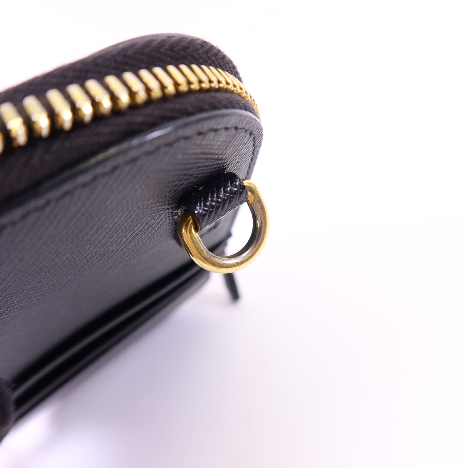 PRADA 牛皮皮革Saffiano Phone Case金扣手挽袋