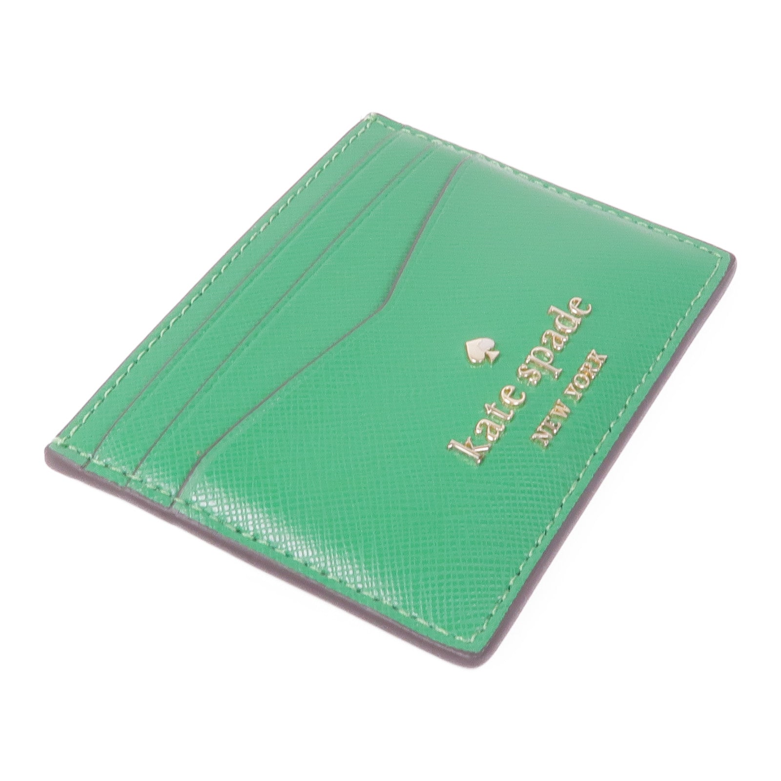 Kate Spade 皮革Card Case銀扣卡片套