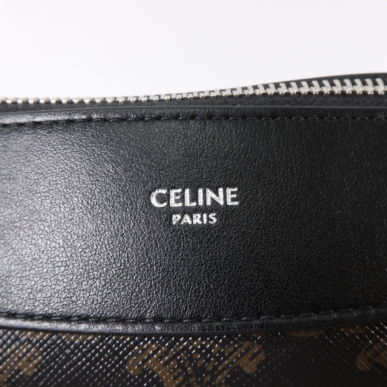 CELINE 牛皮皮革/帆布Harry Triomphe肩背袋