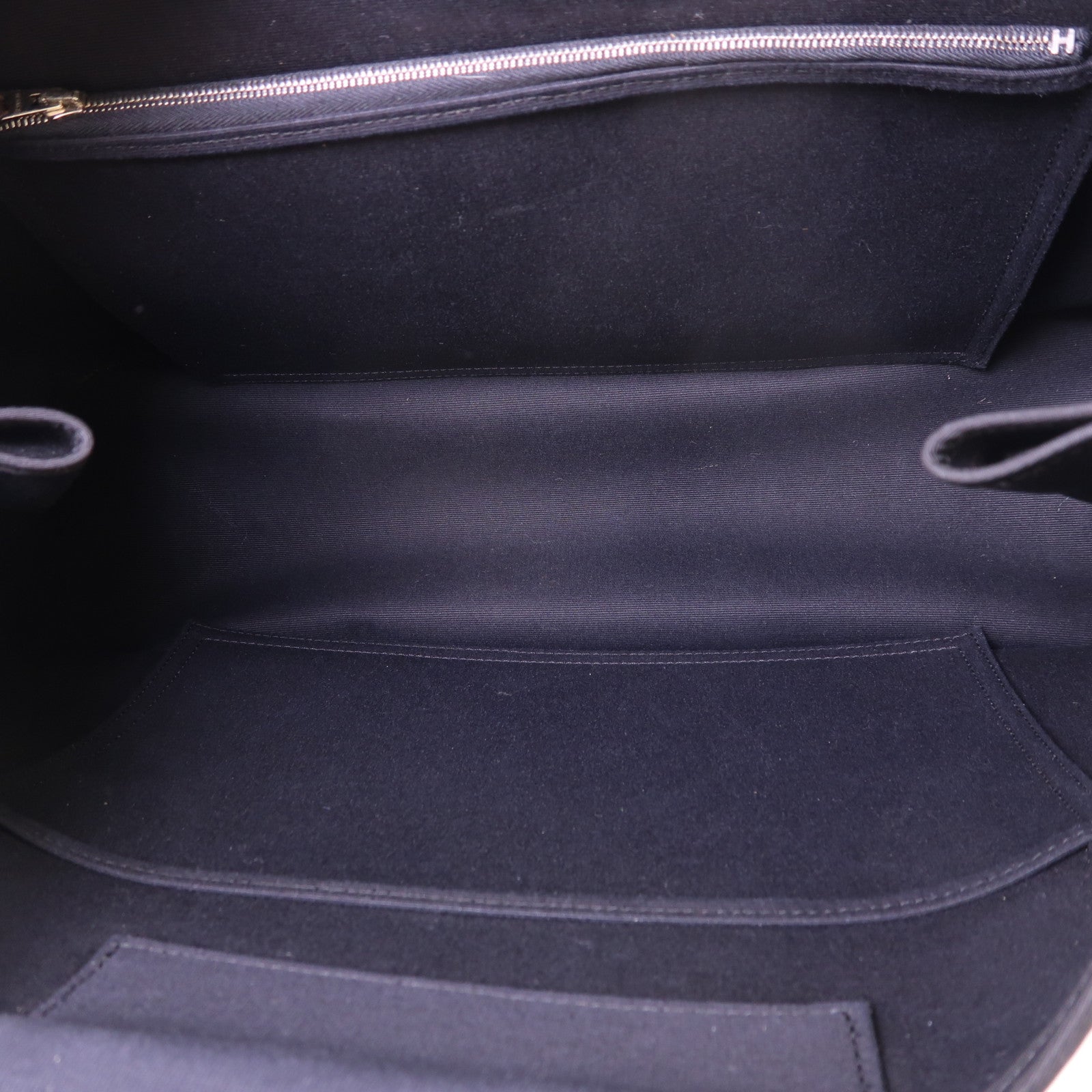 HERMES 帆布Cabag銀扣手挽肩背兩用袋