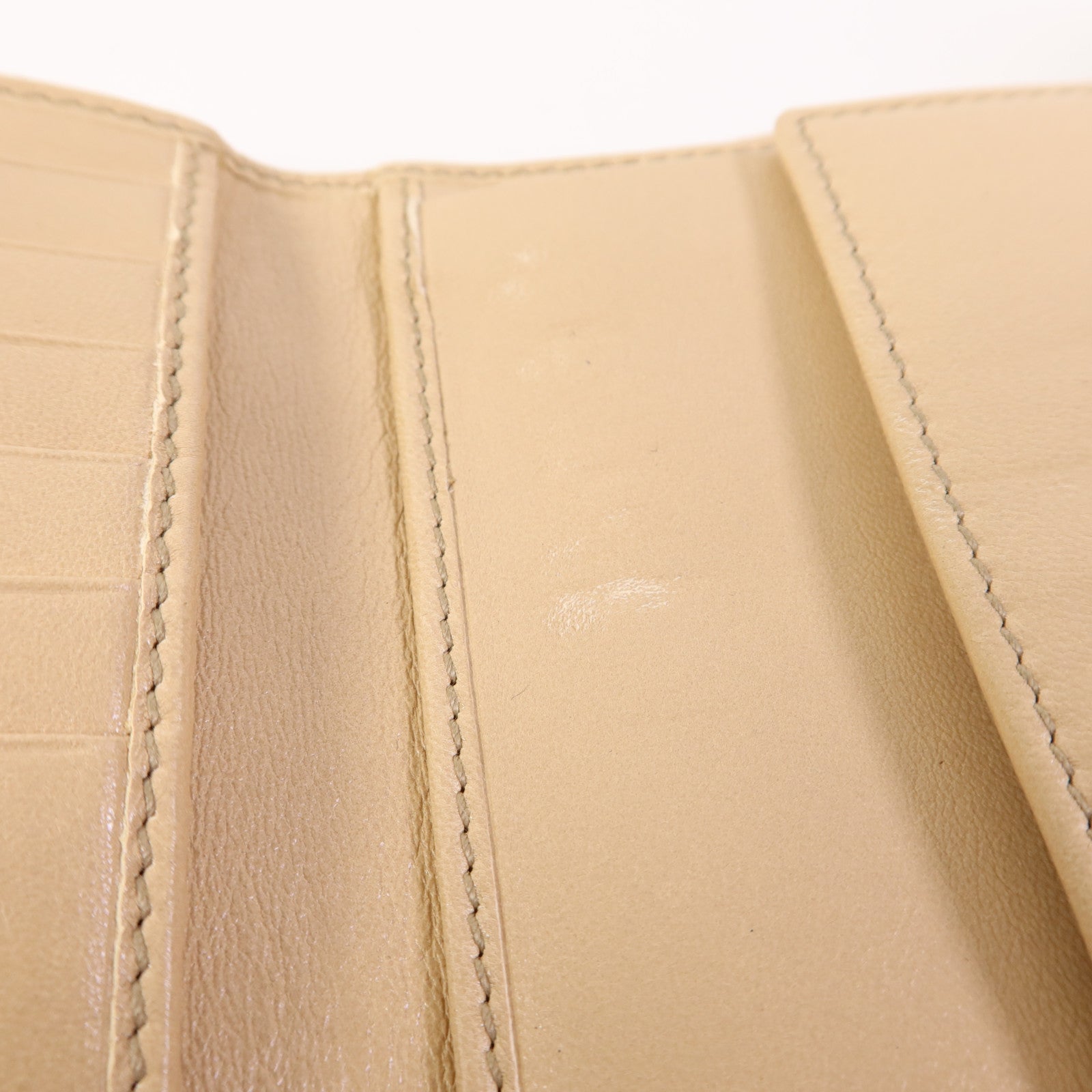 GUCCI 牛皮皮革Trifold Wallet金扣錢包