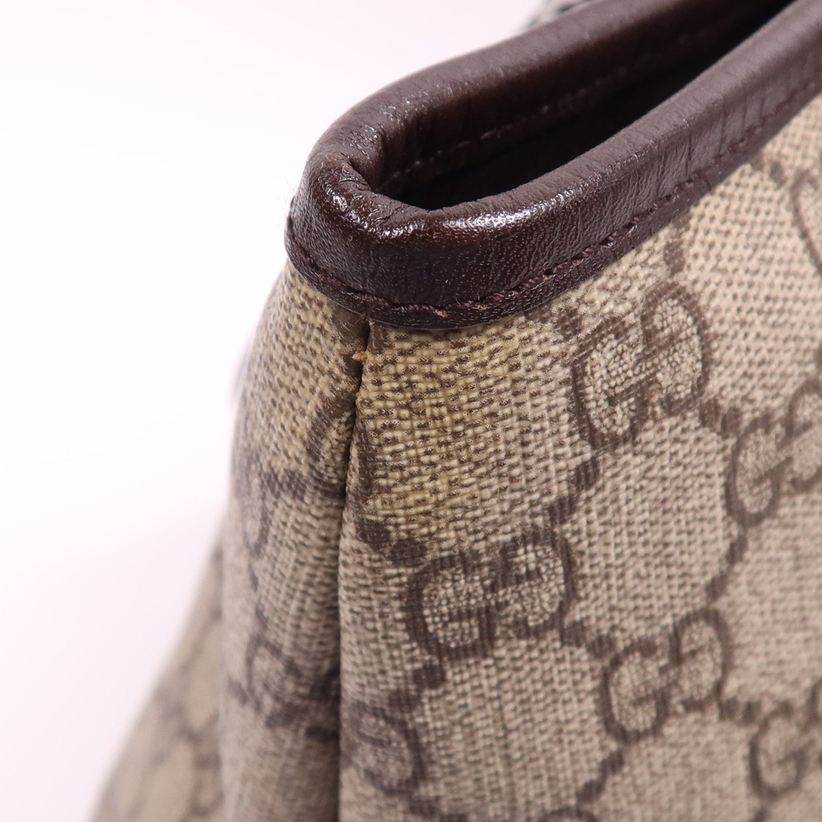 GUCCI 塗層帆布Tote銀扣肩背袋