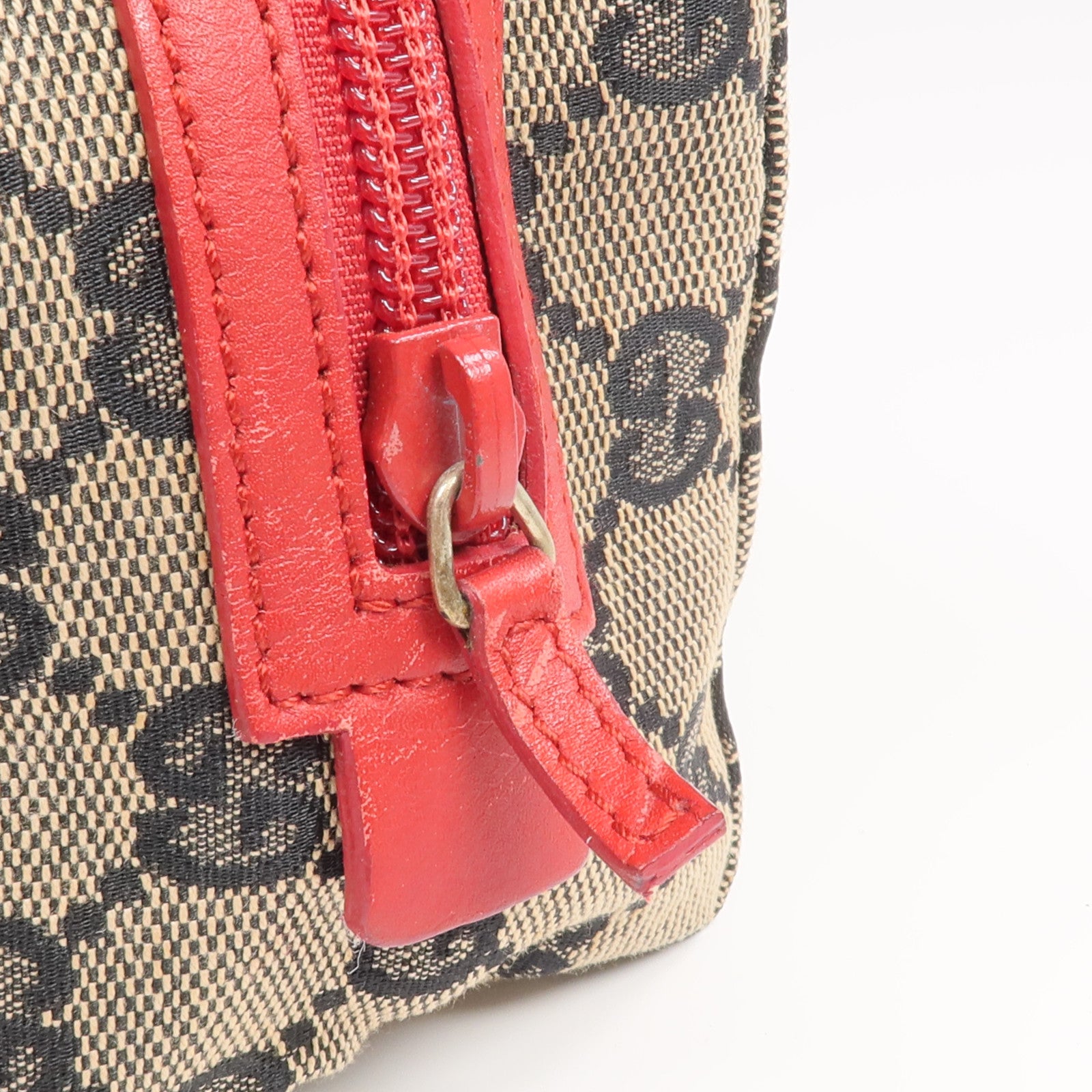 GUCCI 帆布Cosmetic Pouch金扣化妝袋